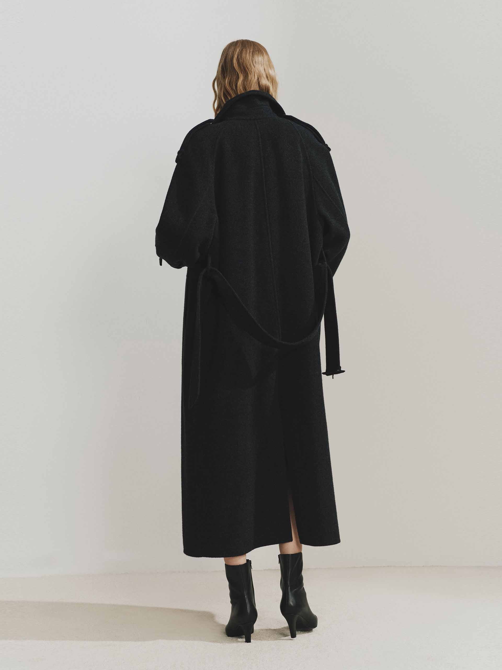 Include Belt Longline Coat