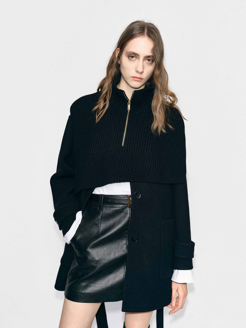 With Belt Wool Coat