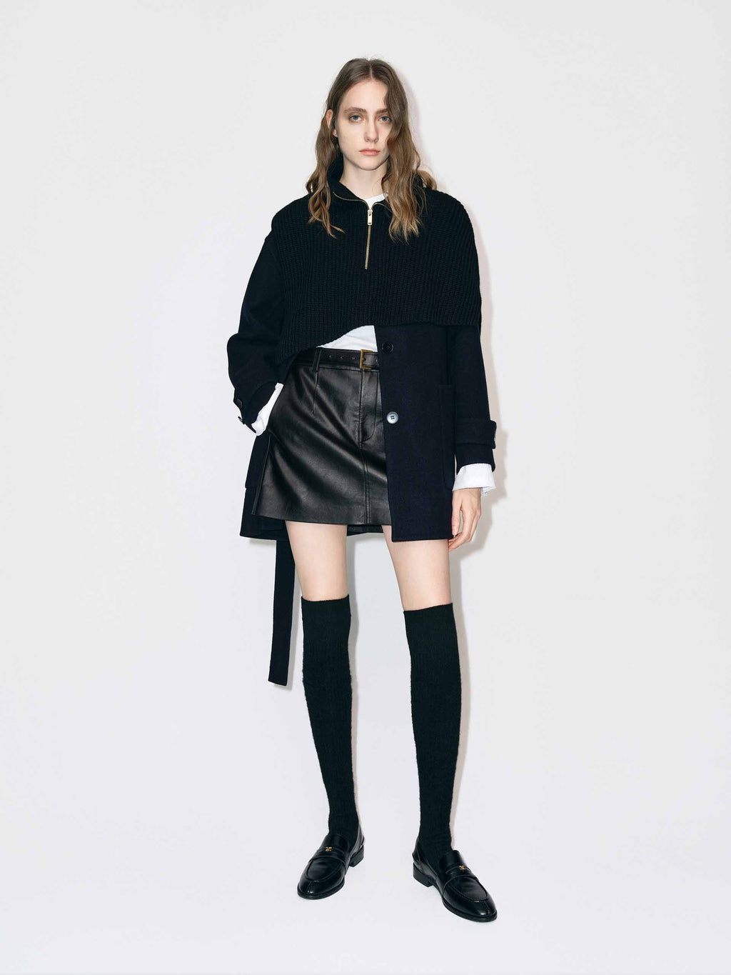 With Belt Wool Coat