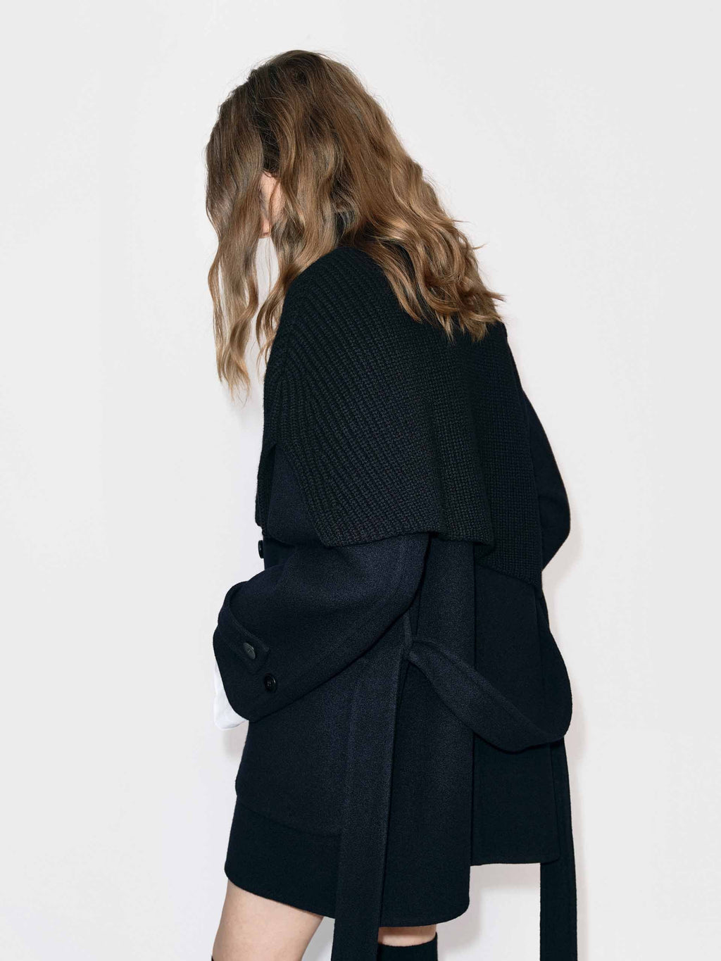 With Belt Wool Coat