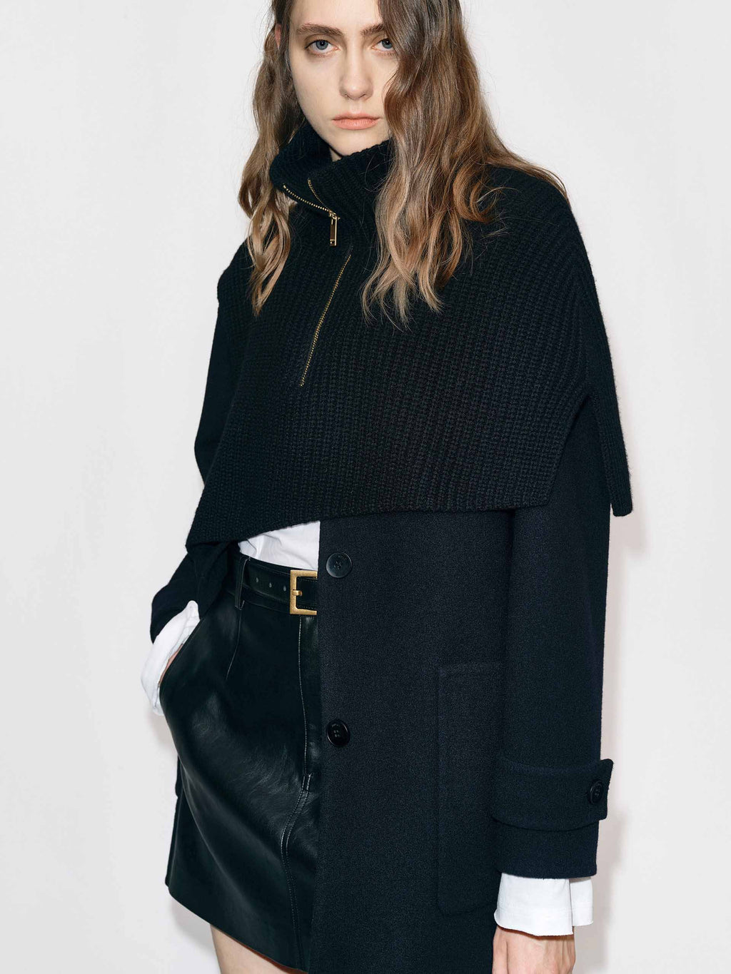 With Belt Wool Coat