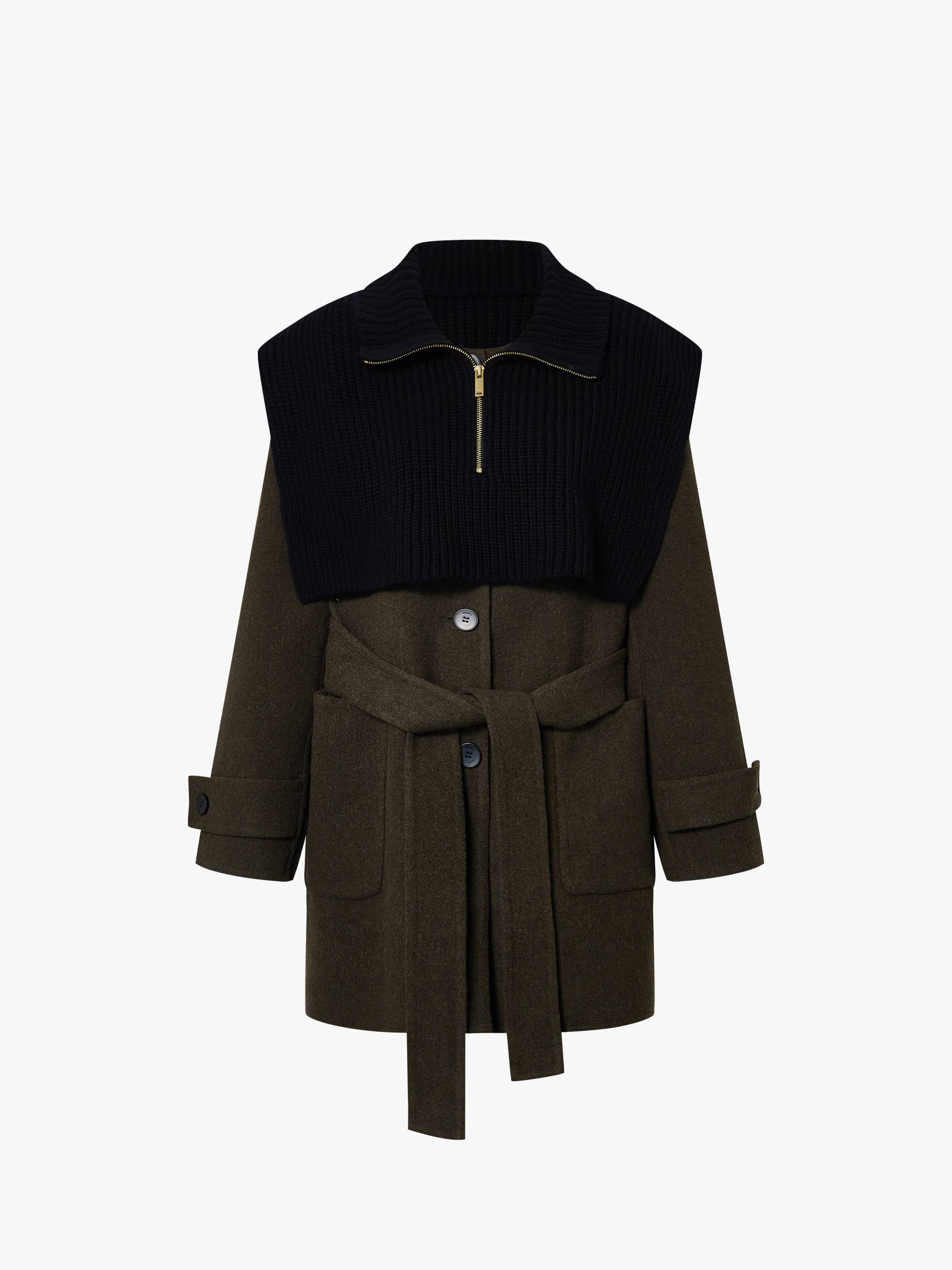 With Belt Wool Coat