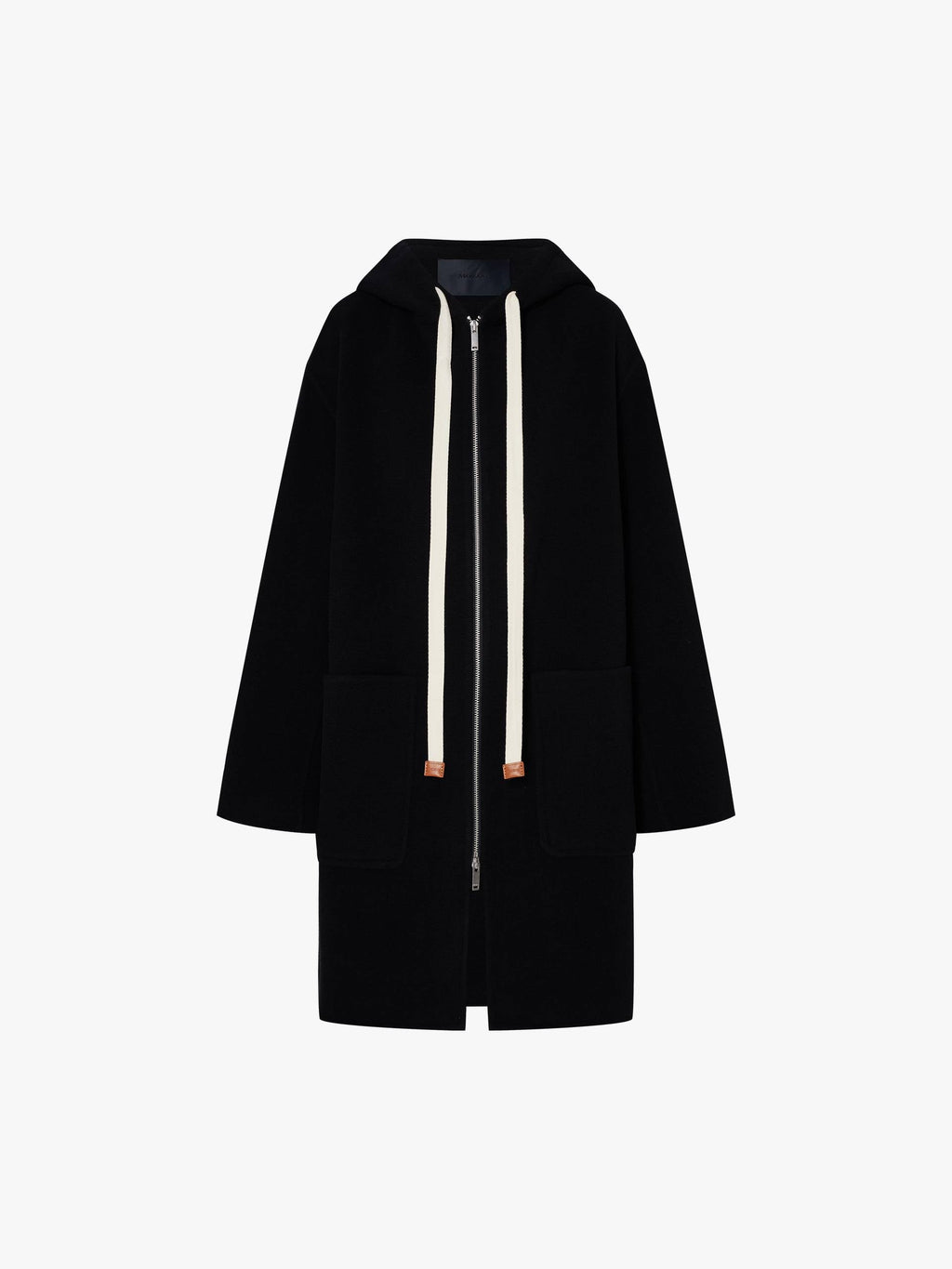 Drawstring Hooded Loose Coat