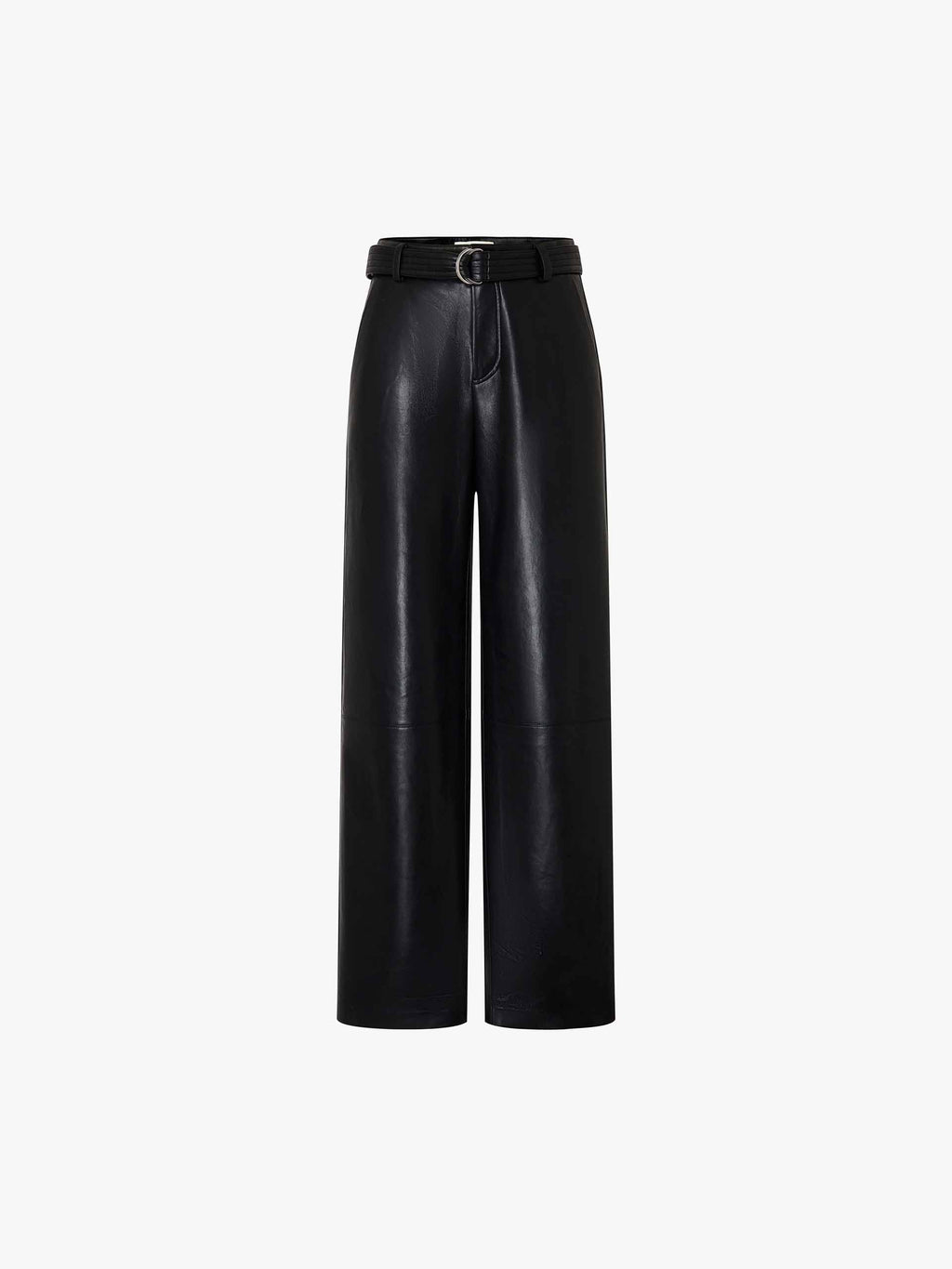 Include Belt Leather Trousers