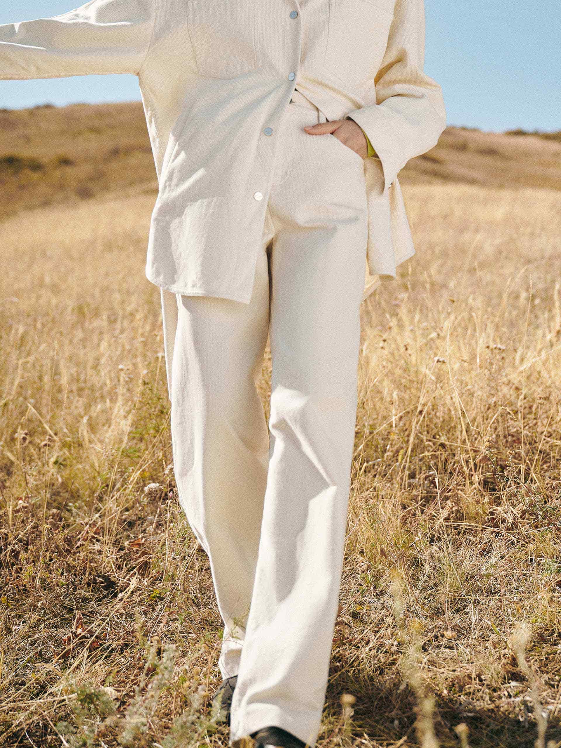 Pure Cotton Corduroy Trousers