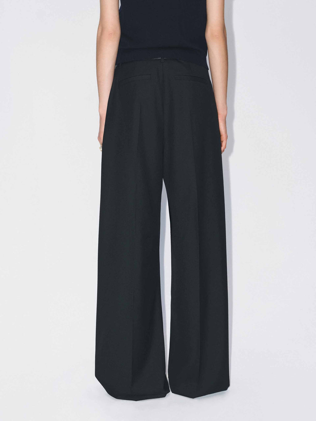 Raw Waistband Detail Trousers