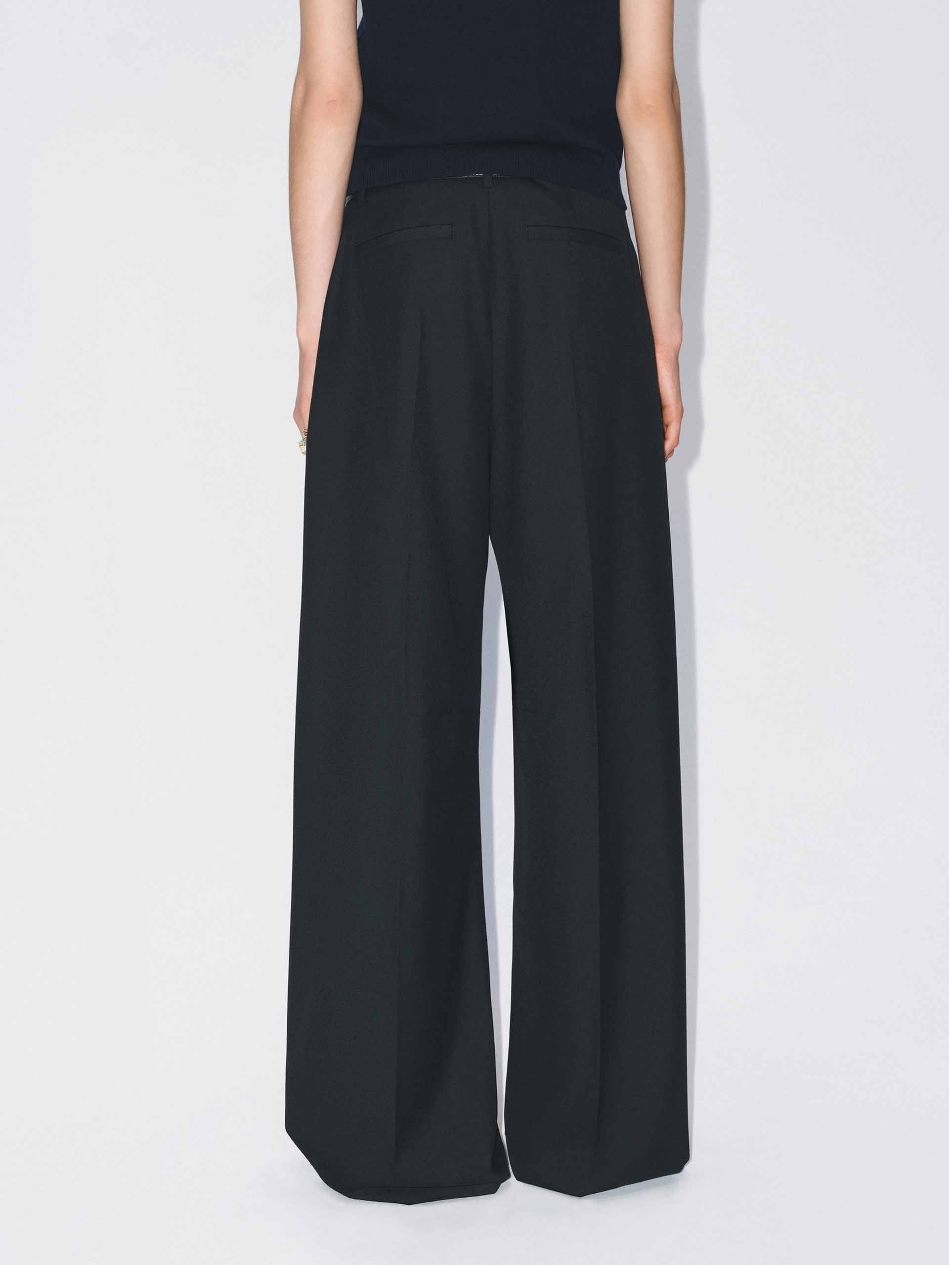 Raw Waistband Detail Trousers