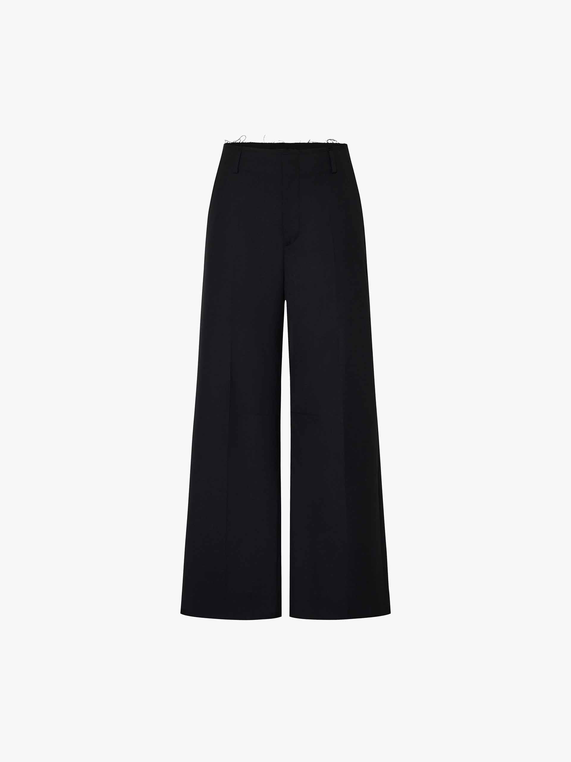 Raw Waistband Detail Trousers