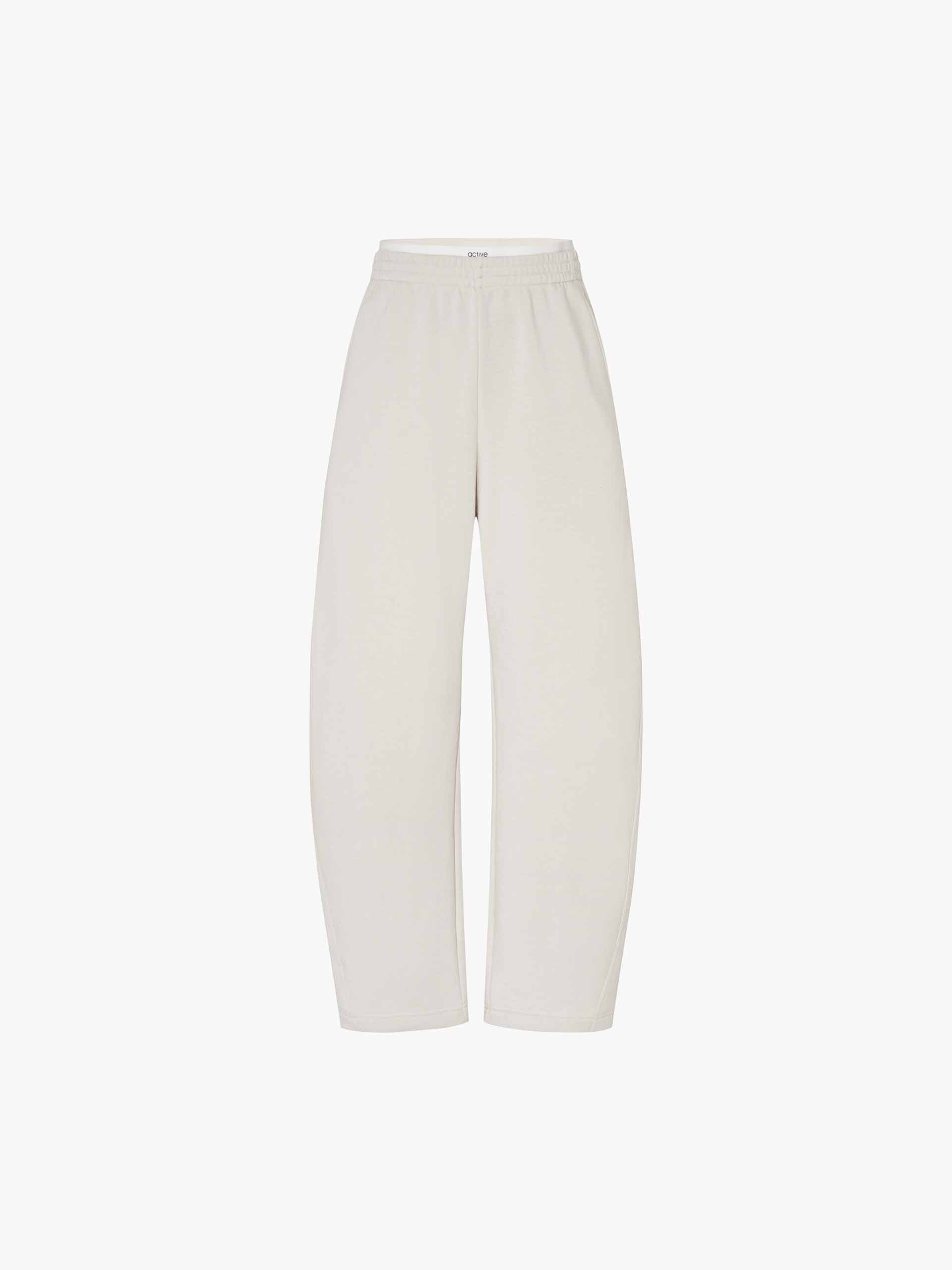 Layered Waistband Barrel Pants