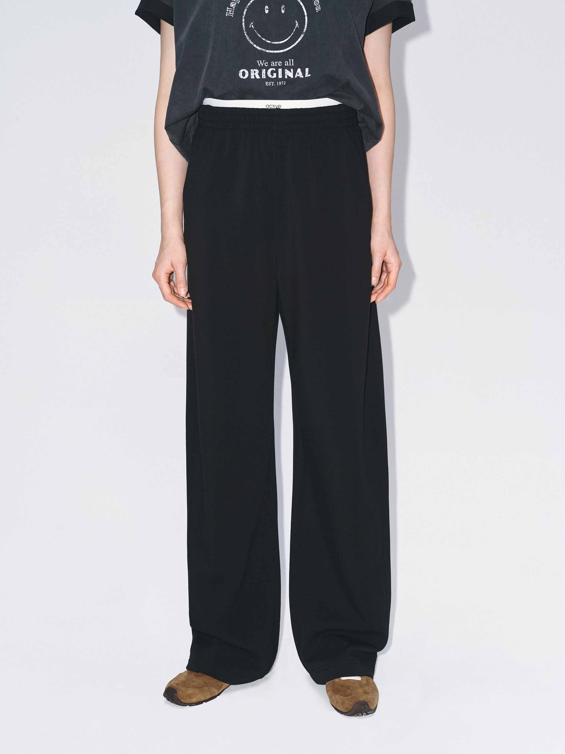 Layered Waistband Barrel Pants