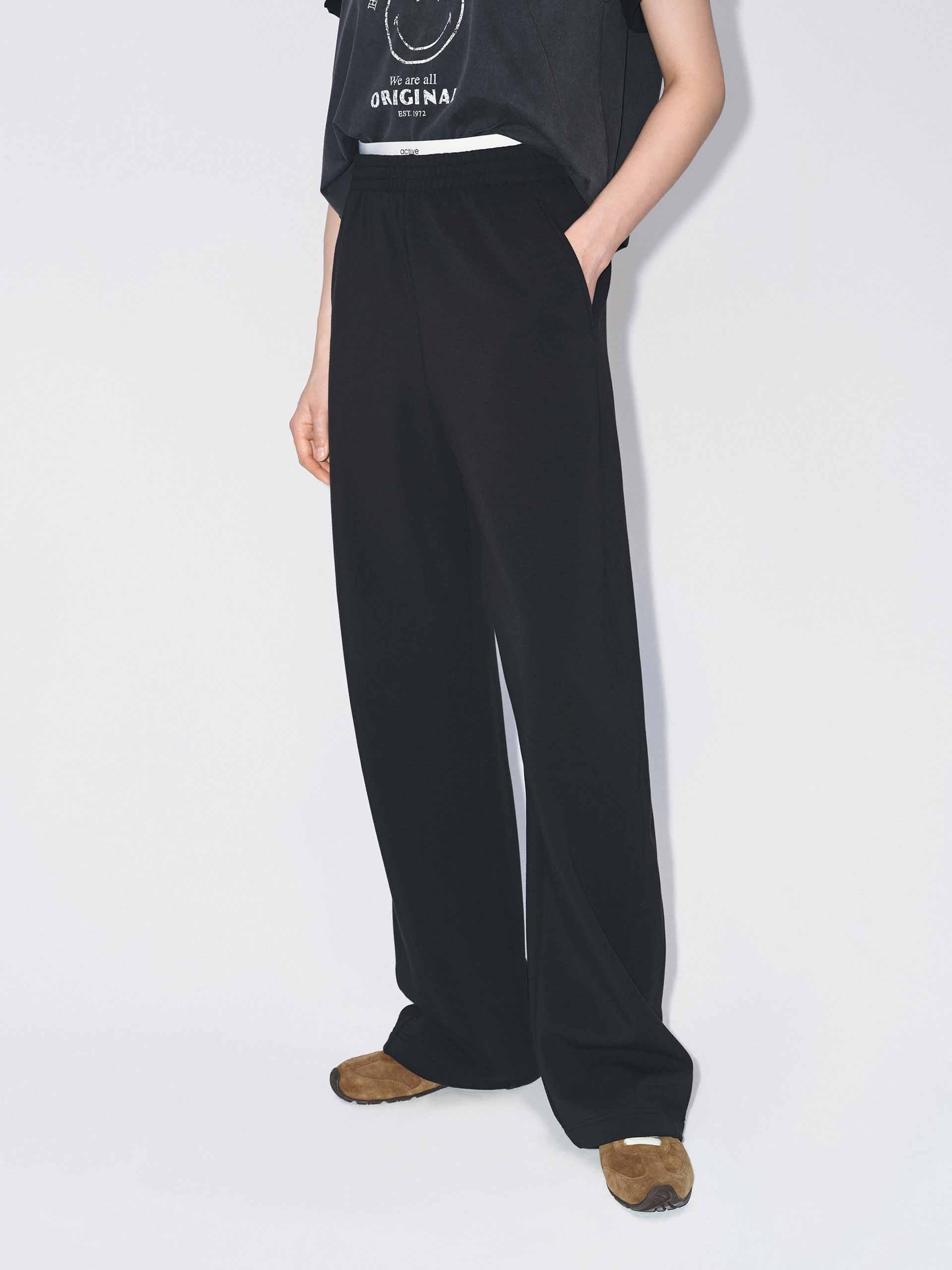 Layered Waistband Barrel Pants