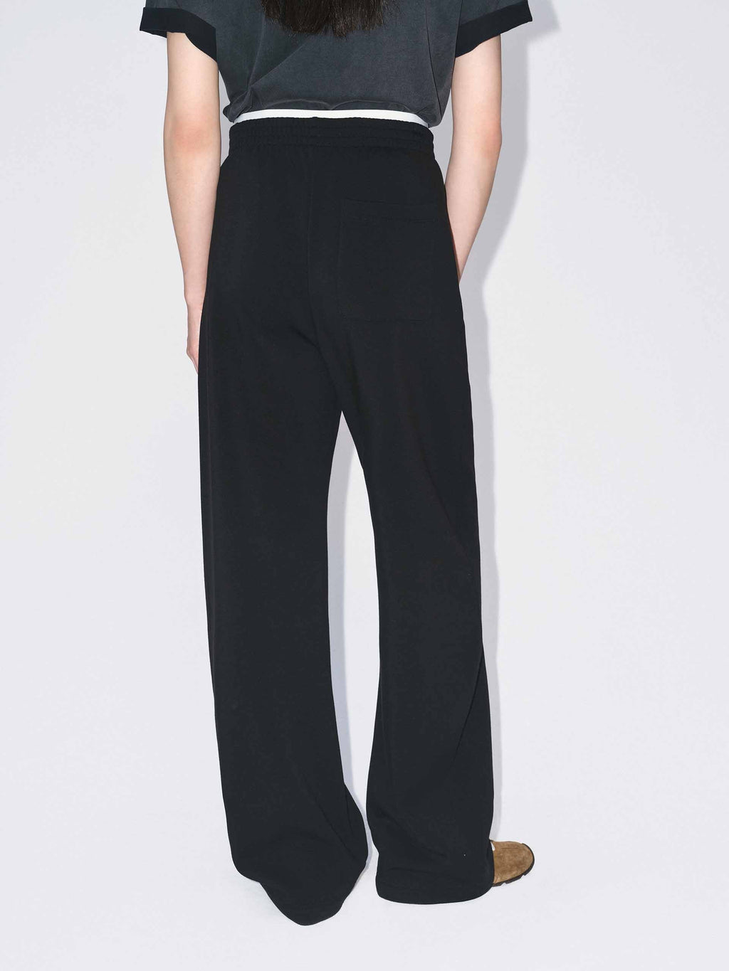 Layered Waistband Barrel Pants