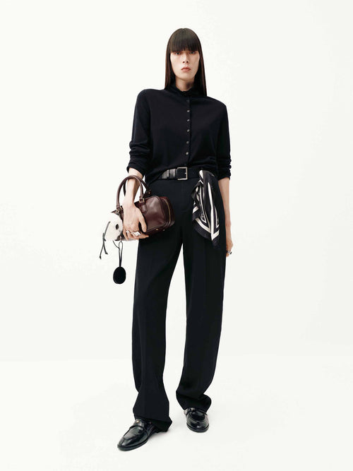 Back Woven Label Trousers