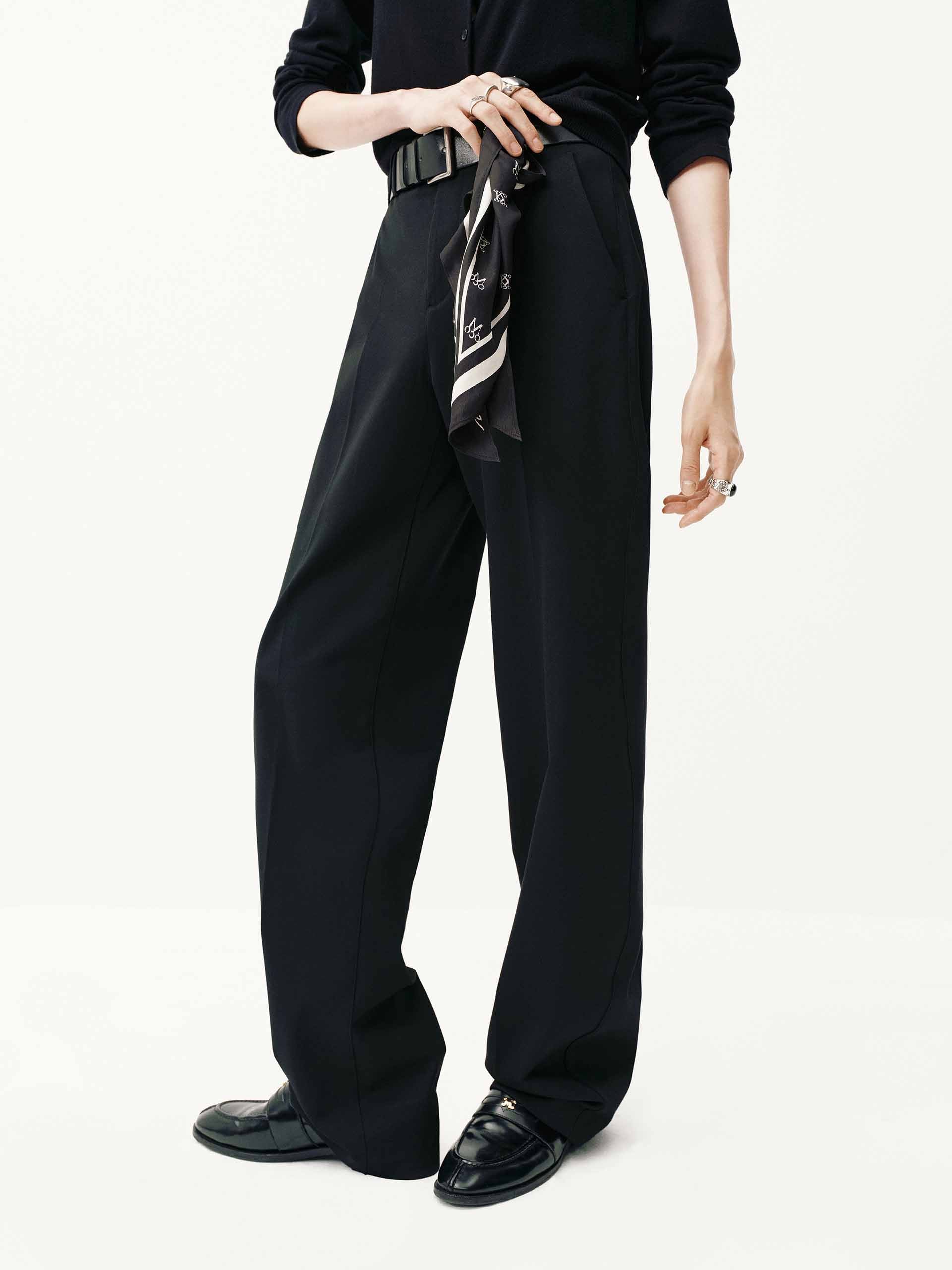 Back Woven Label Trousers