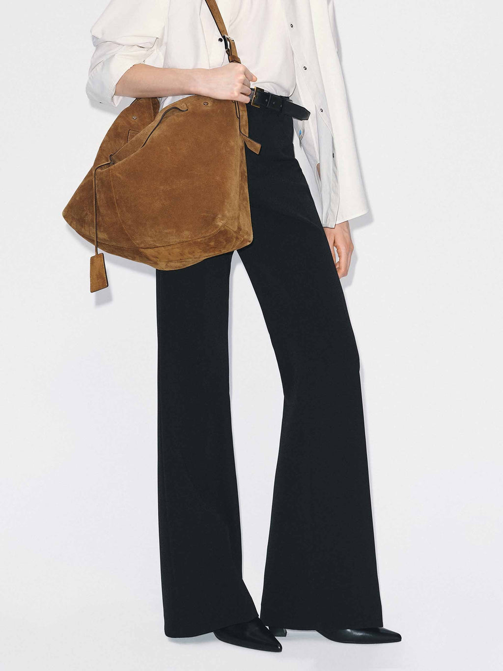 Pressed Creases Flared Trousers