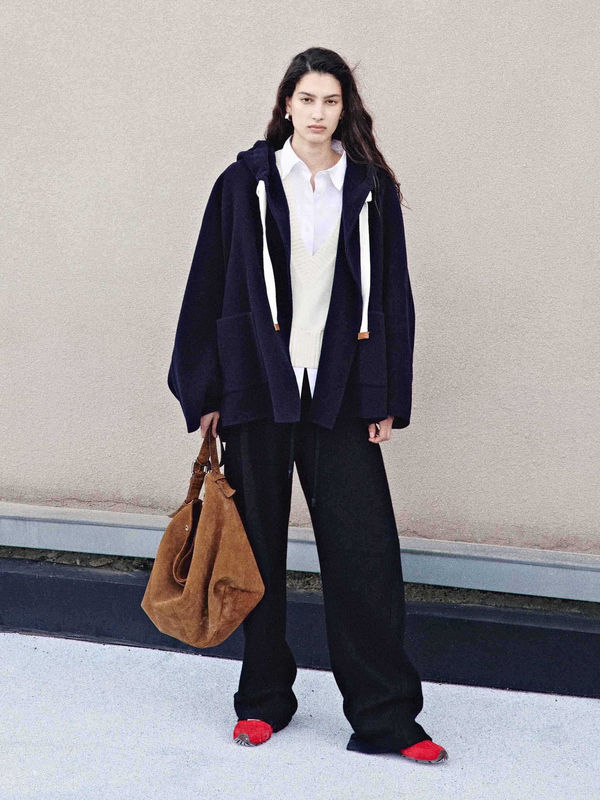 Barrel Leg Drawstring Trousers