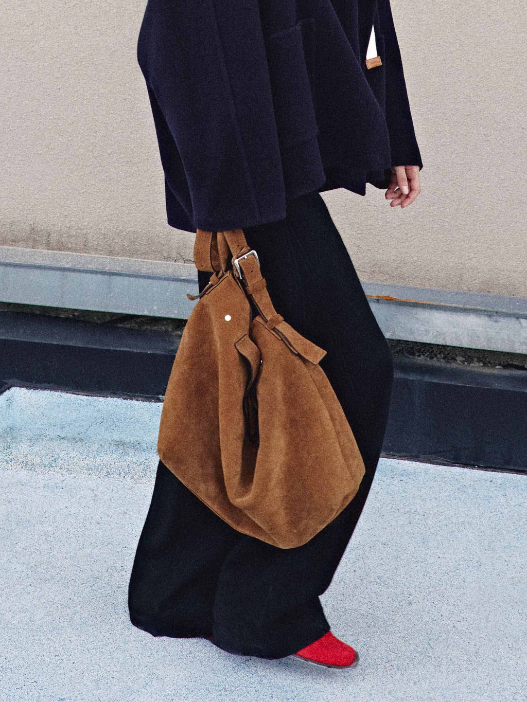 Barrel Leg Drawstring Trousers