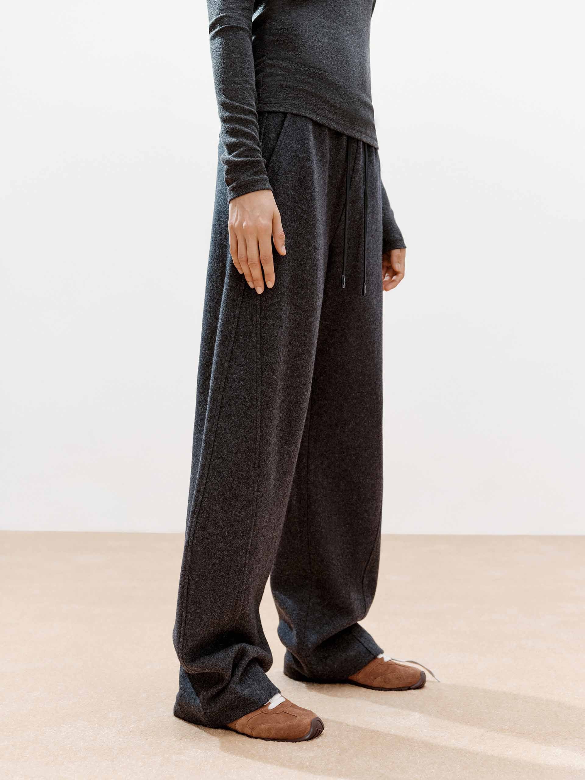 Barrel Leg Drawstring Trousers