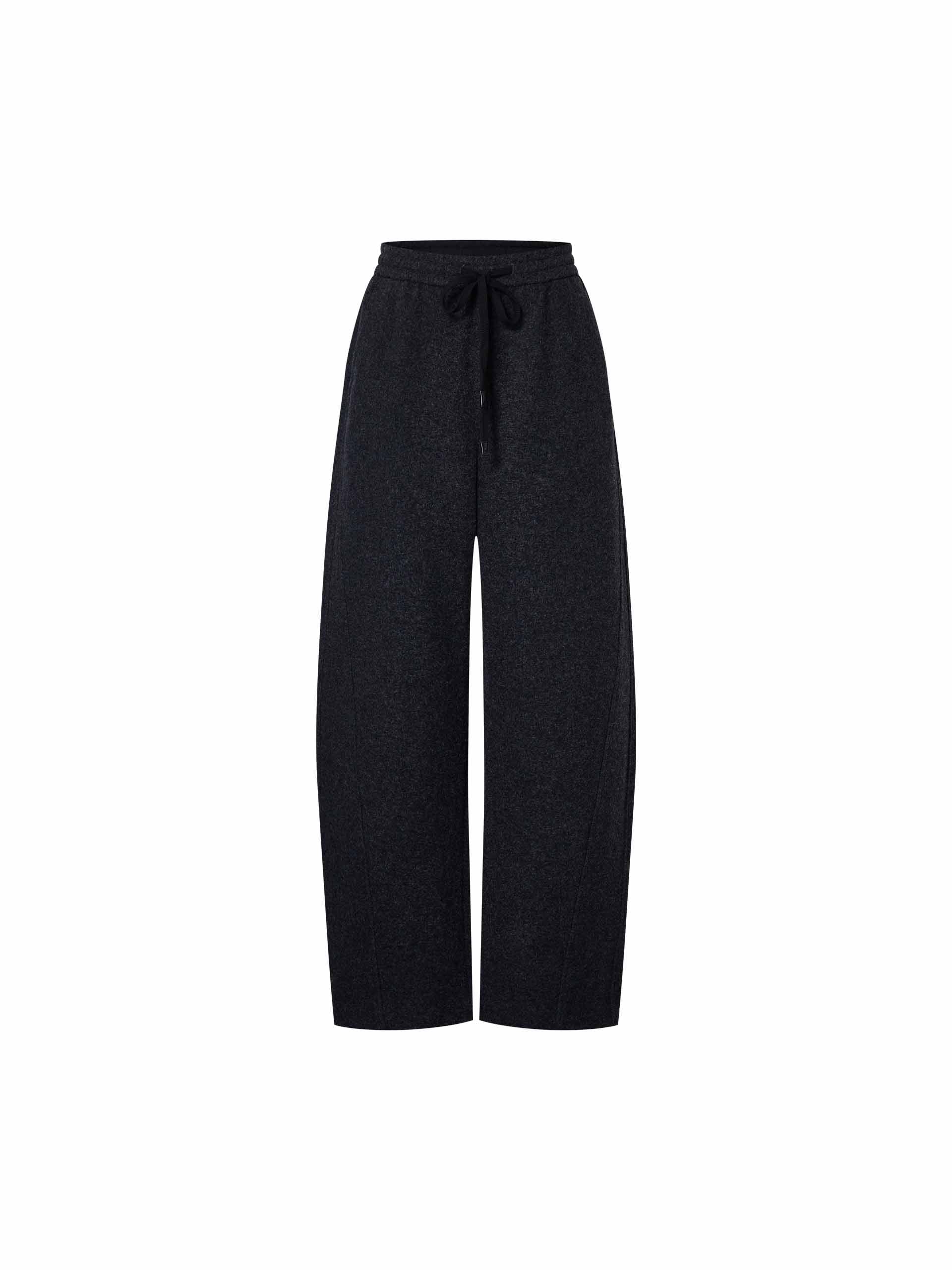 Barrel Leg Drawstring Trousers