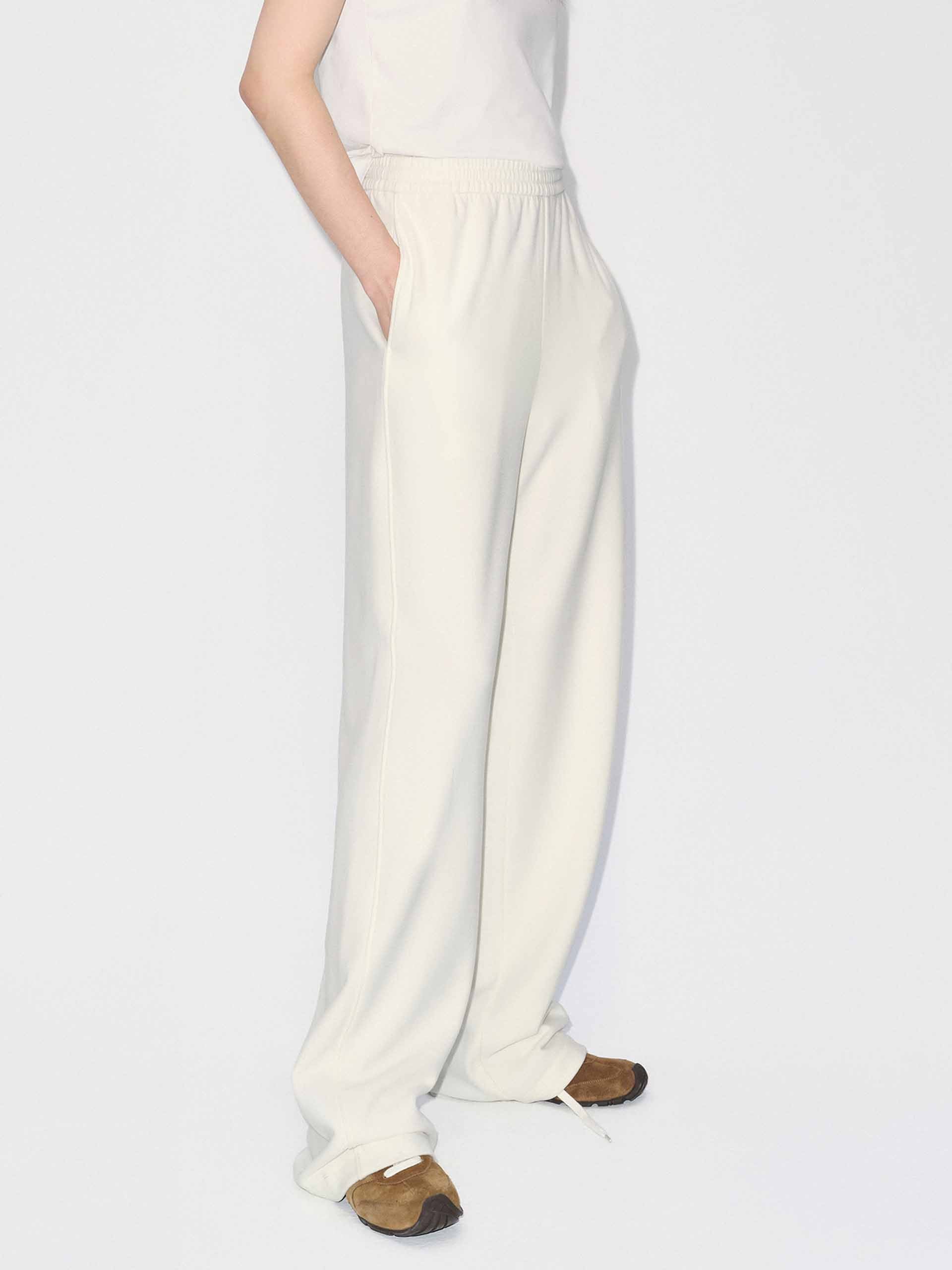 Inner Drawstring Straight Trousers