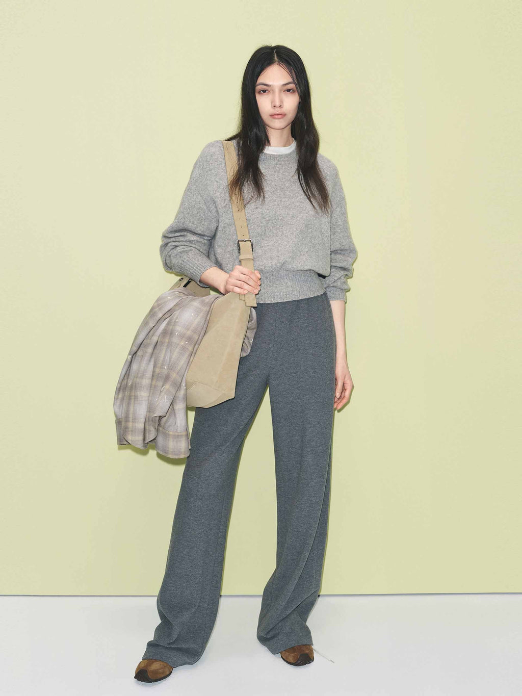 Inner Drawstring Straight Trousers