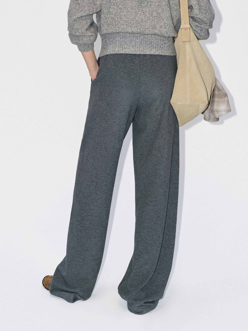 Inner Drawstring Straight Trousers