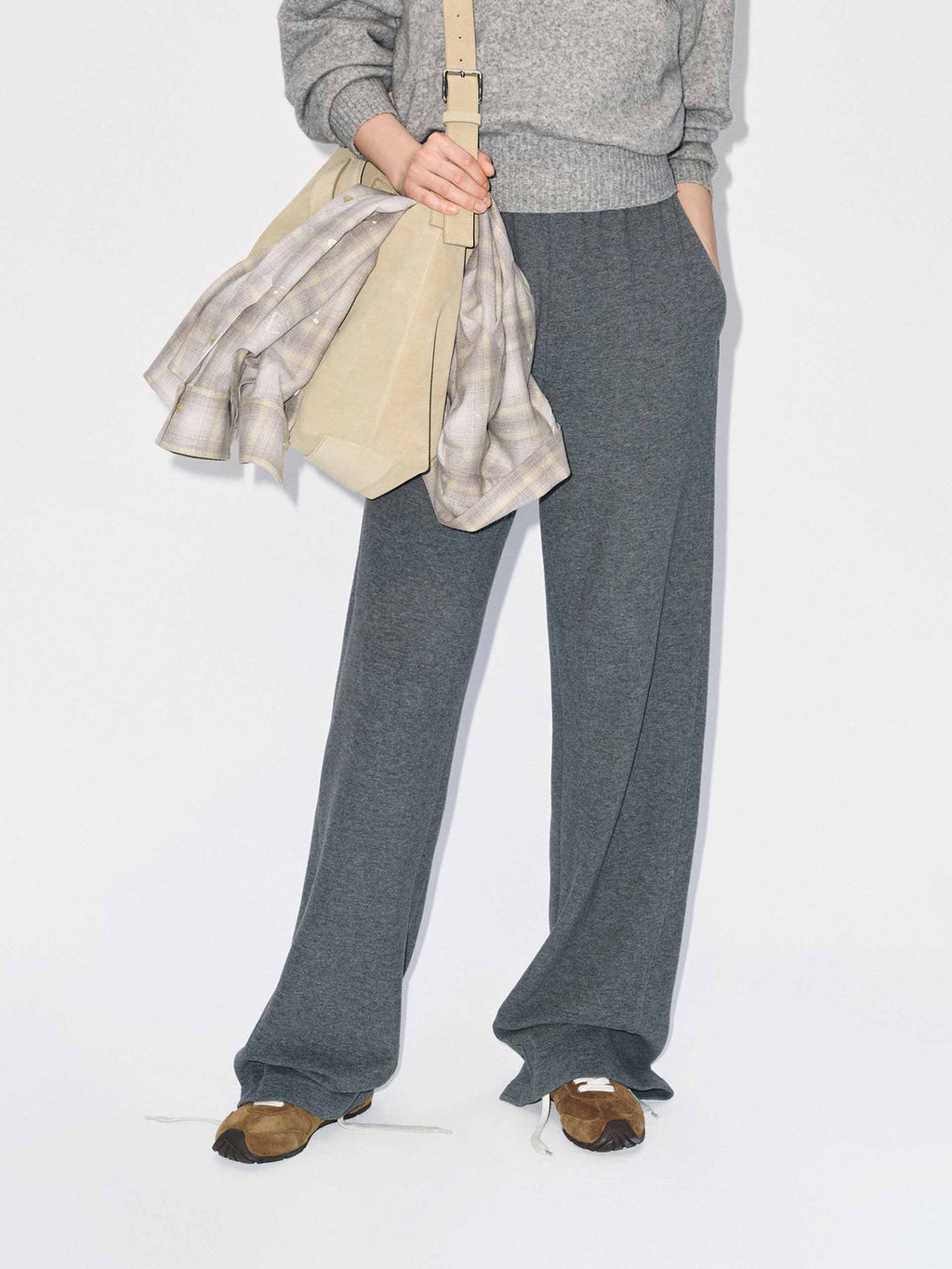 Inner Drawstring Straight Trousers