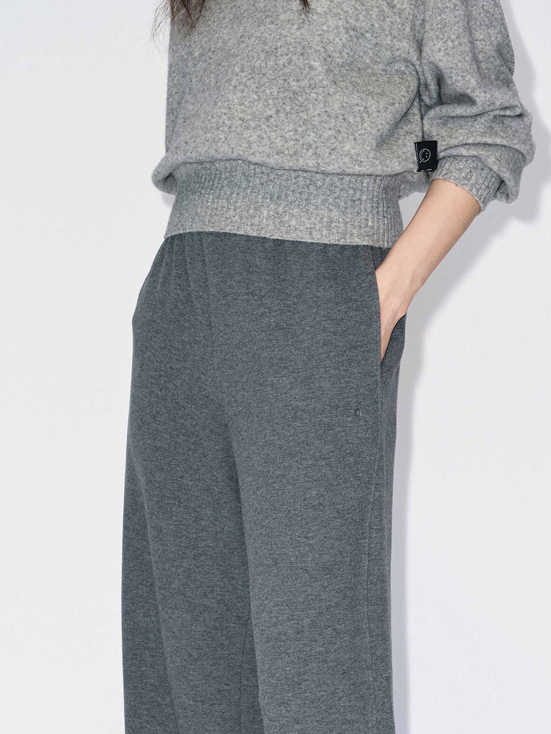 Inner Drawstring Straight Trousers