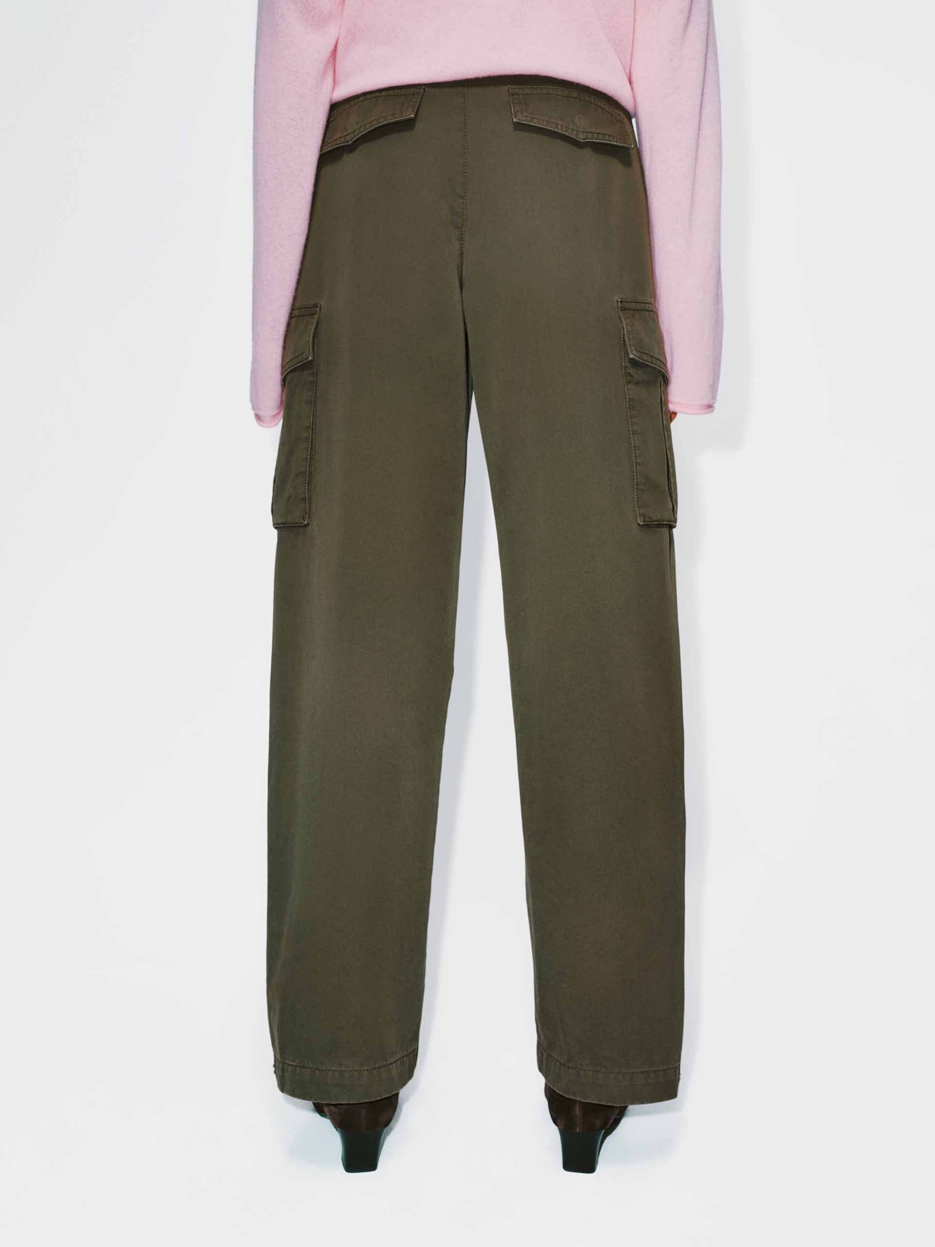Belted Cargo Style Trousers