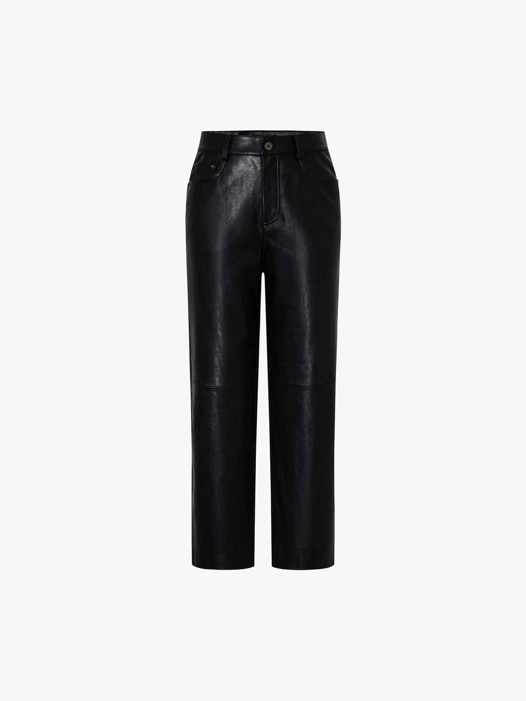 PU Leather Ankle Trousers