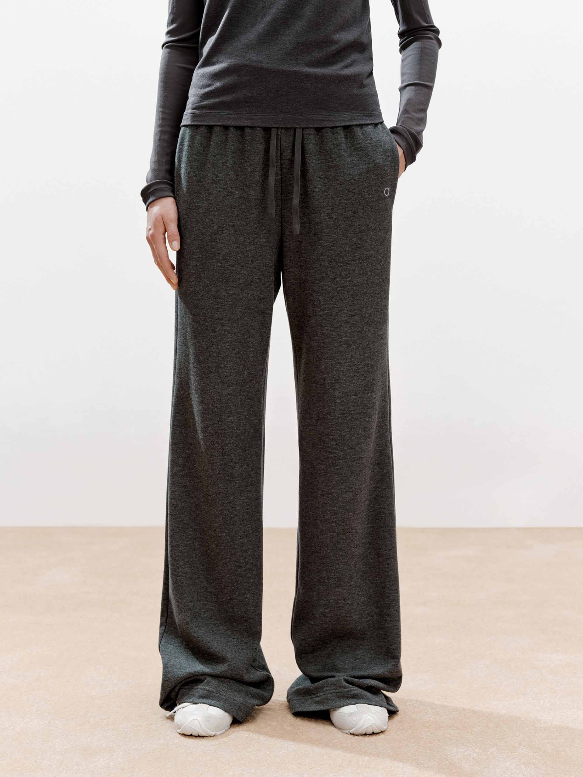 Inner Drawstring Flared Trousers