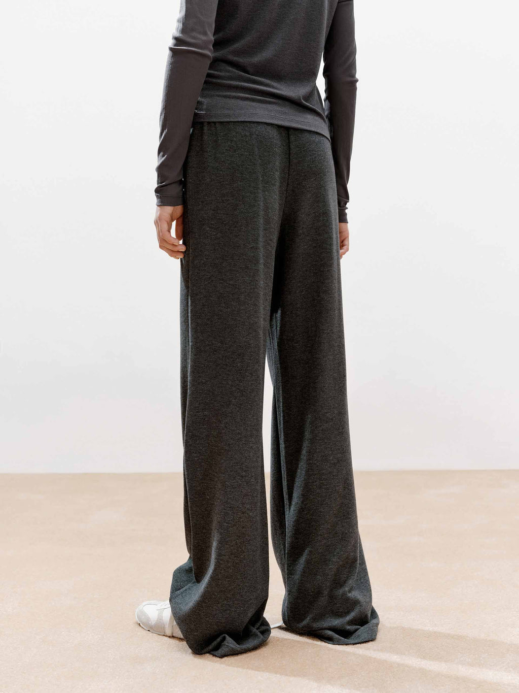 Inner Drawstring Flared Trousers