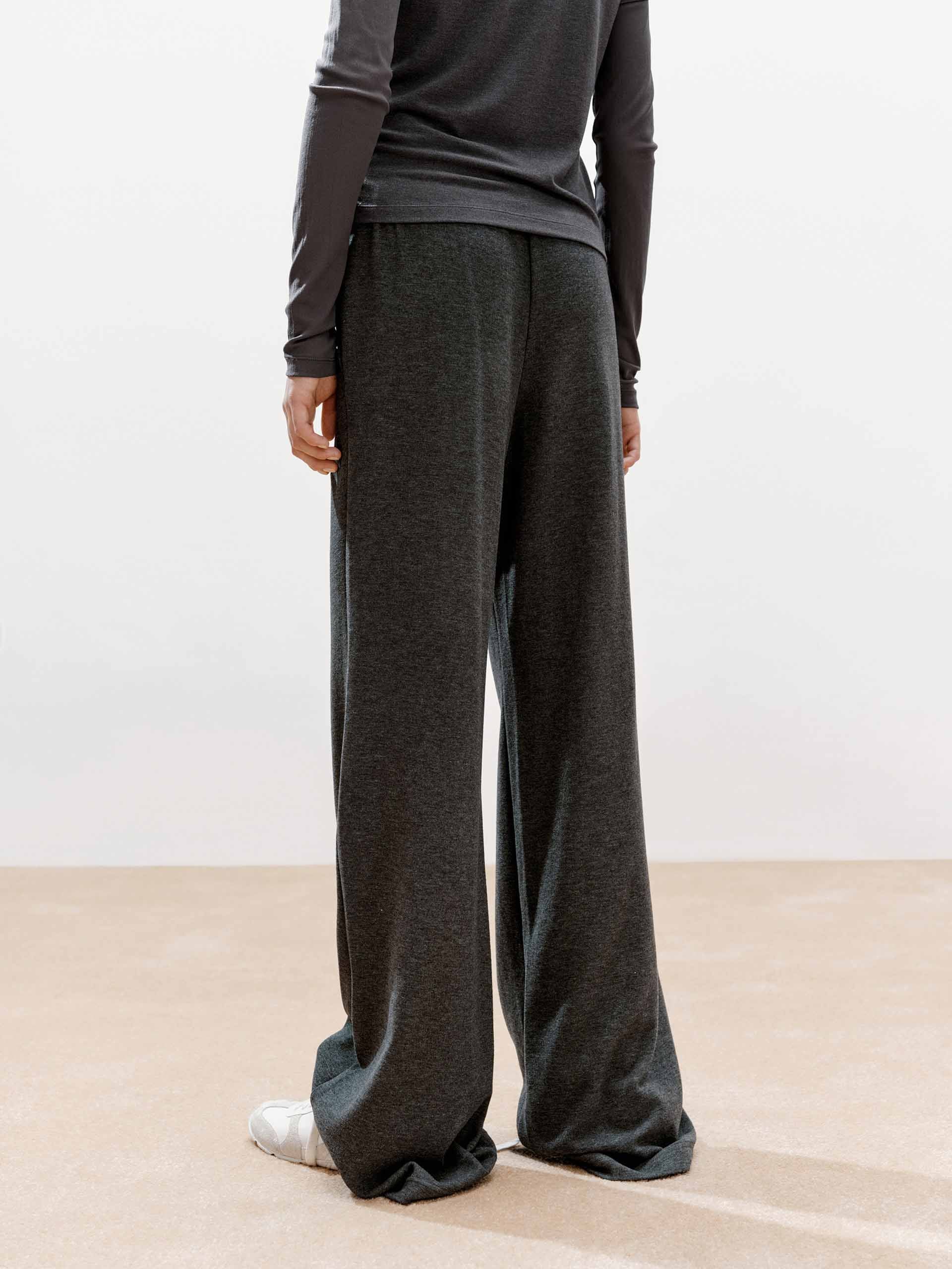 Inner Drawstring Flared Trousers