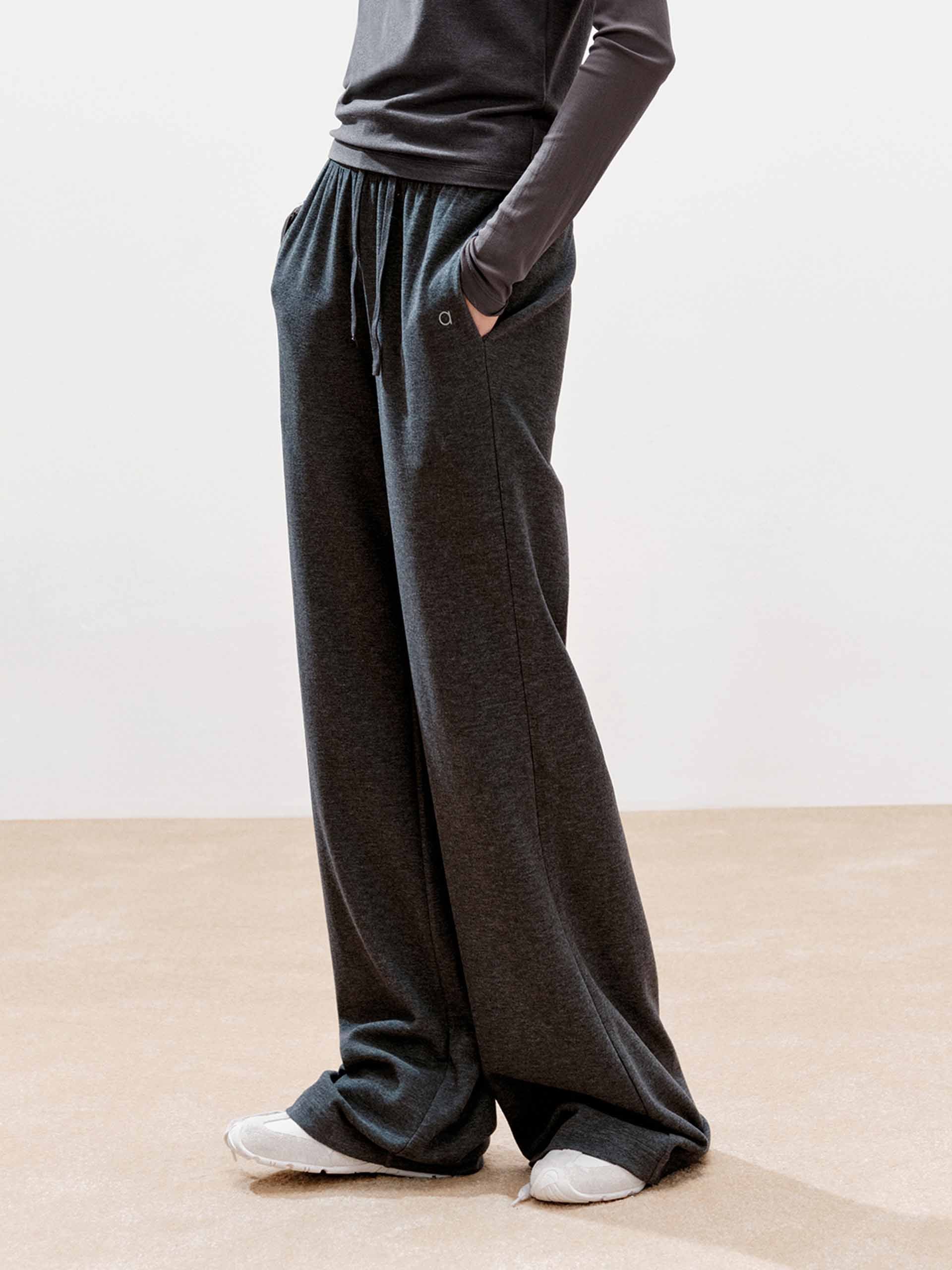 Inner Drawstring Flared Trousers