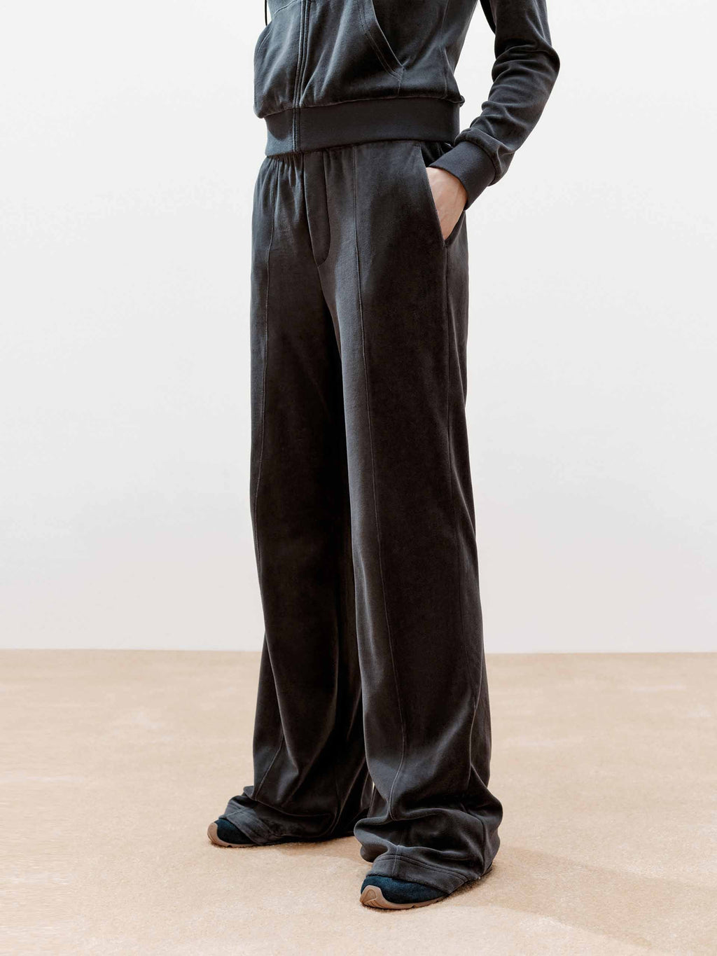 Soft Velvet Flared Pants