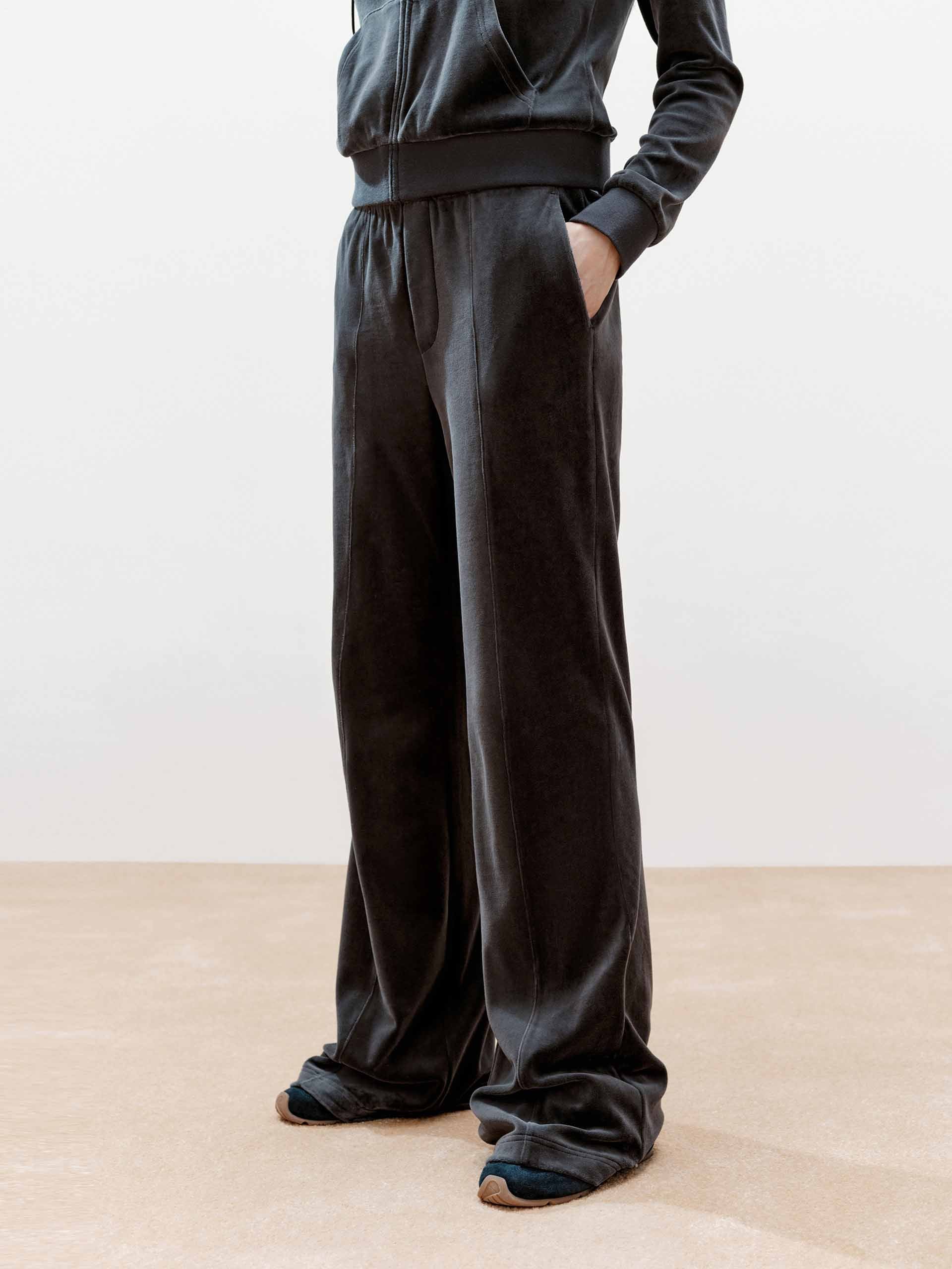 Soft Velvet Flared Pants