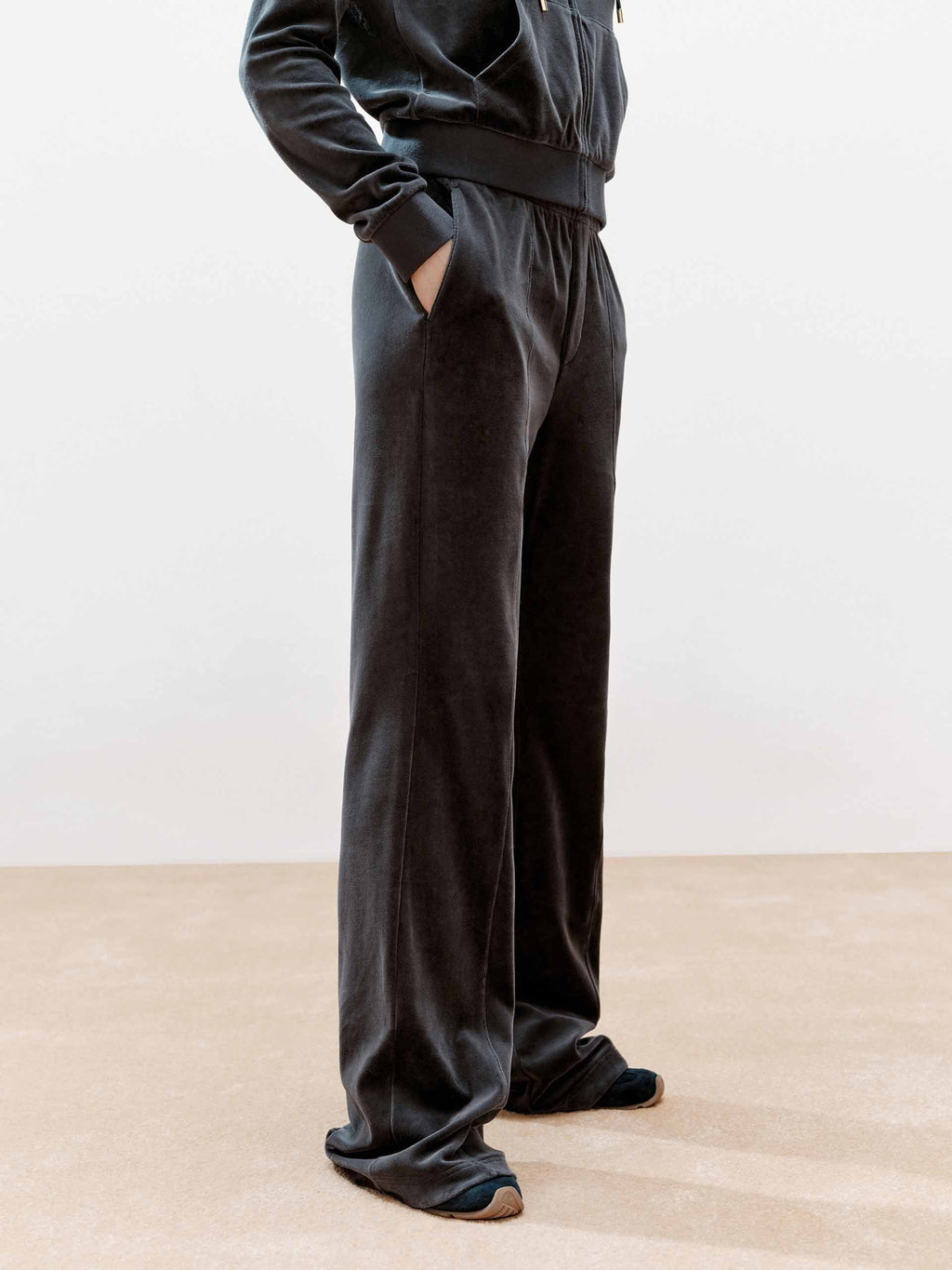 Soft Velvet Flared Pants