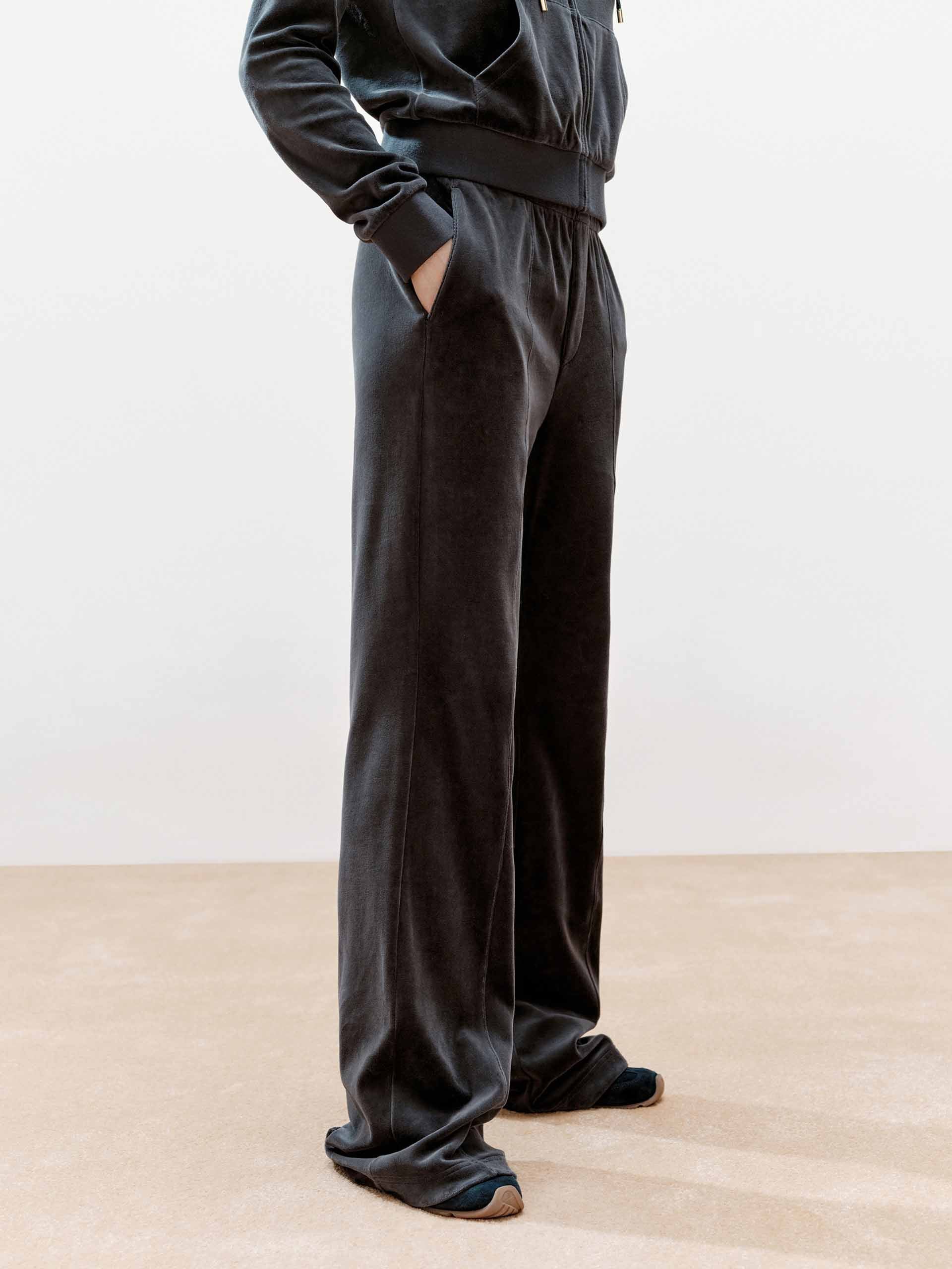 Soft Velvet Flared Pants