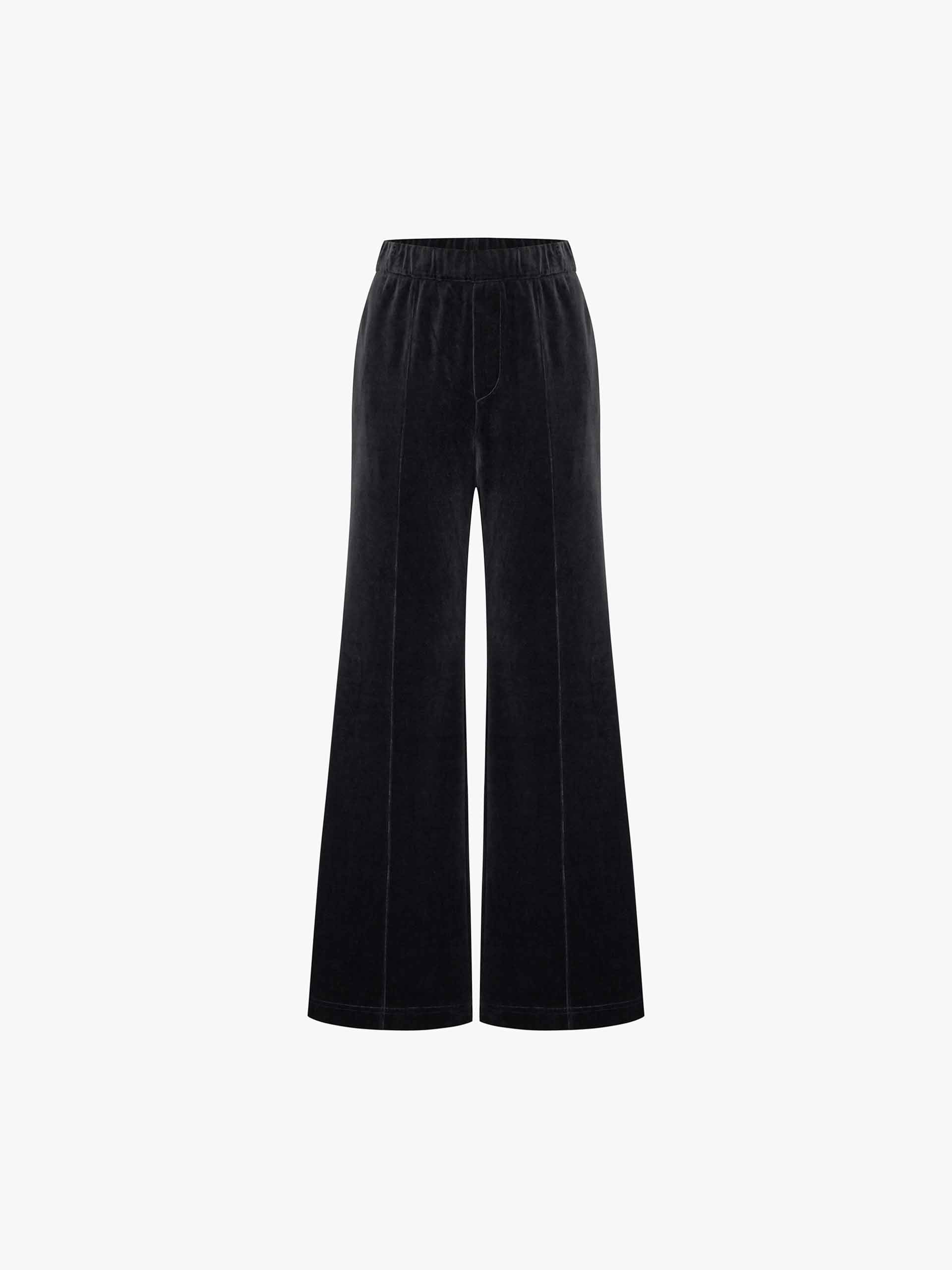 Soft Velvet Flared Pants