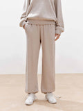 Elasticated Hem Wool Trousers
