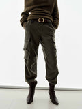 Cargo Style Pleated Trousers