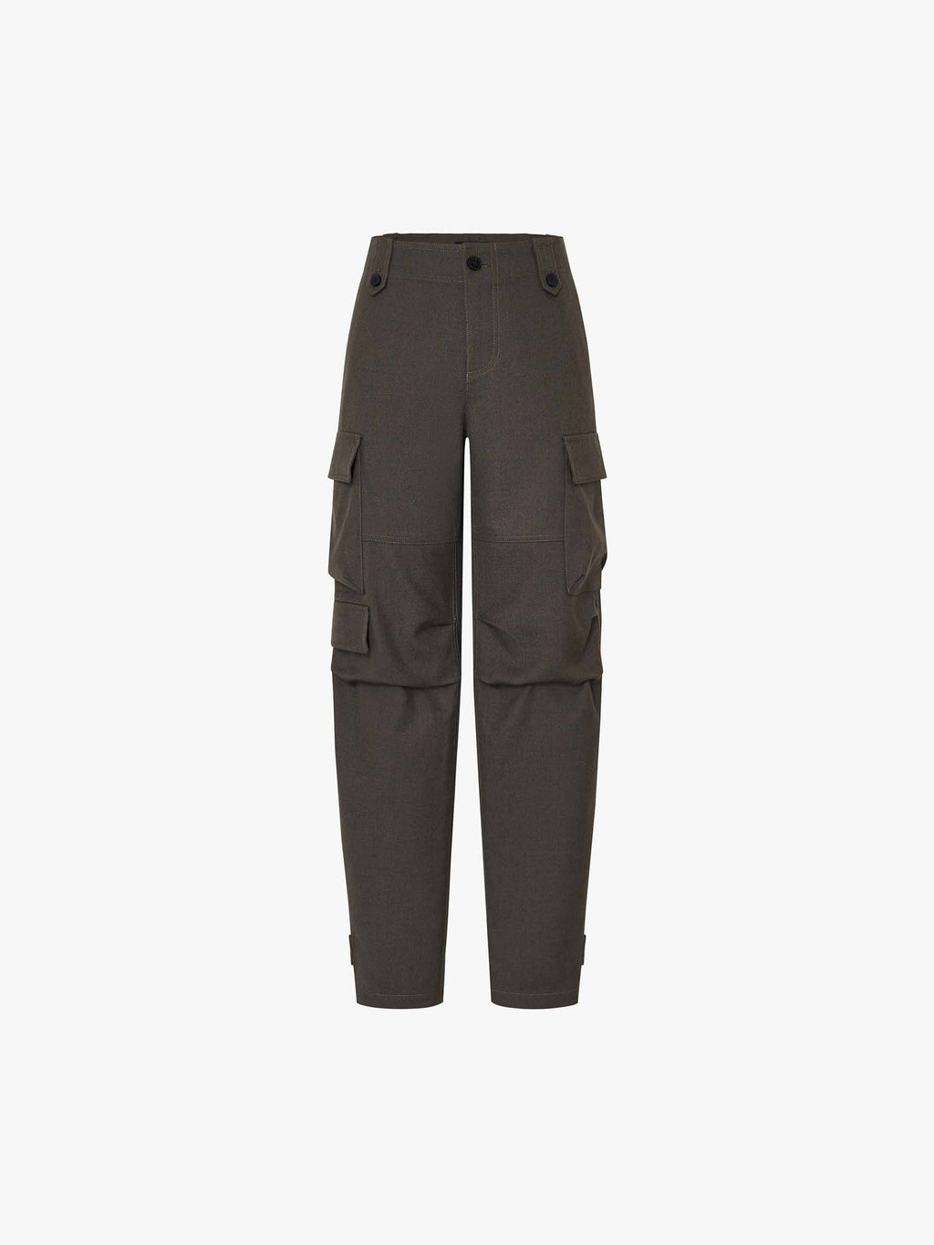Cargo Style Pleated Trousers