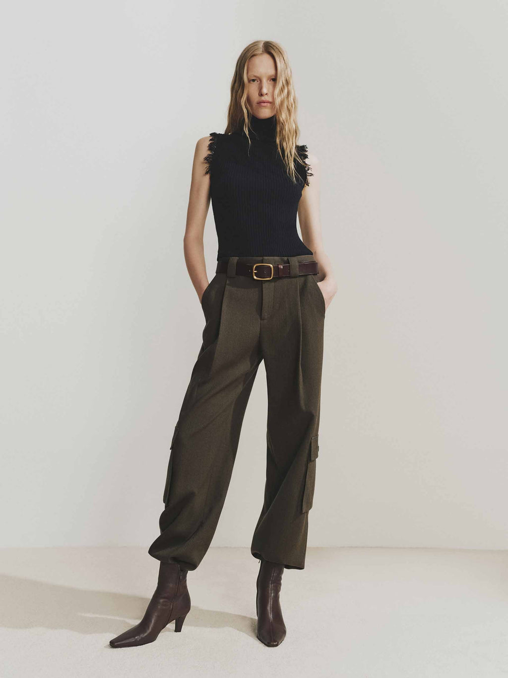 Cargo High Waist Trousers