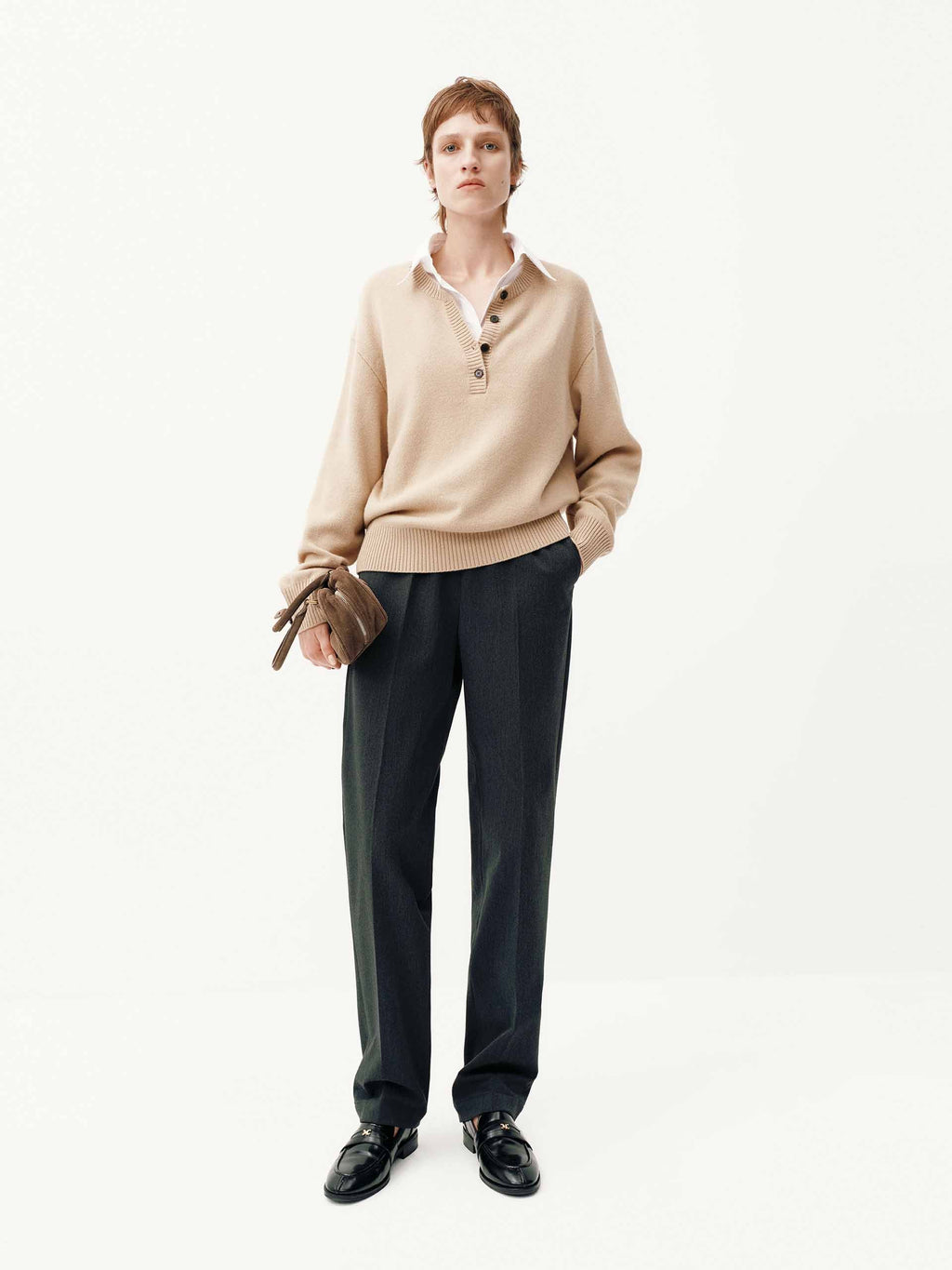 Pressed Creases Drawstring Trousers
