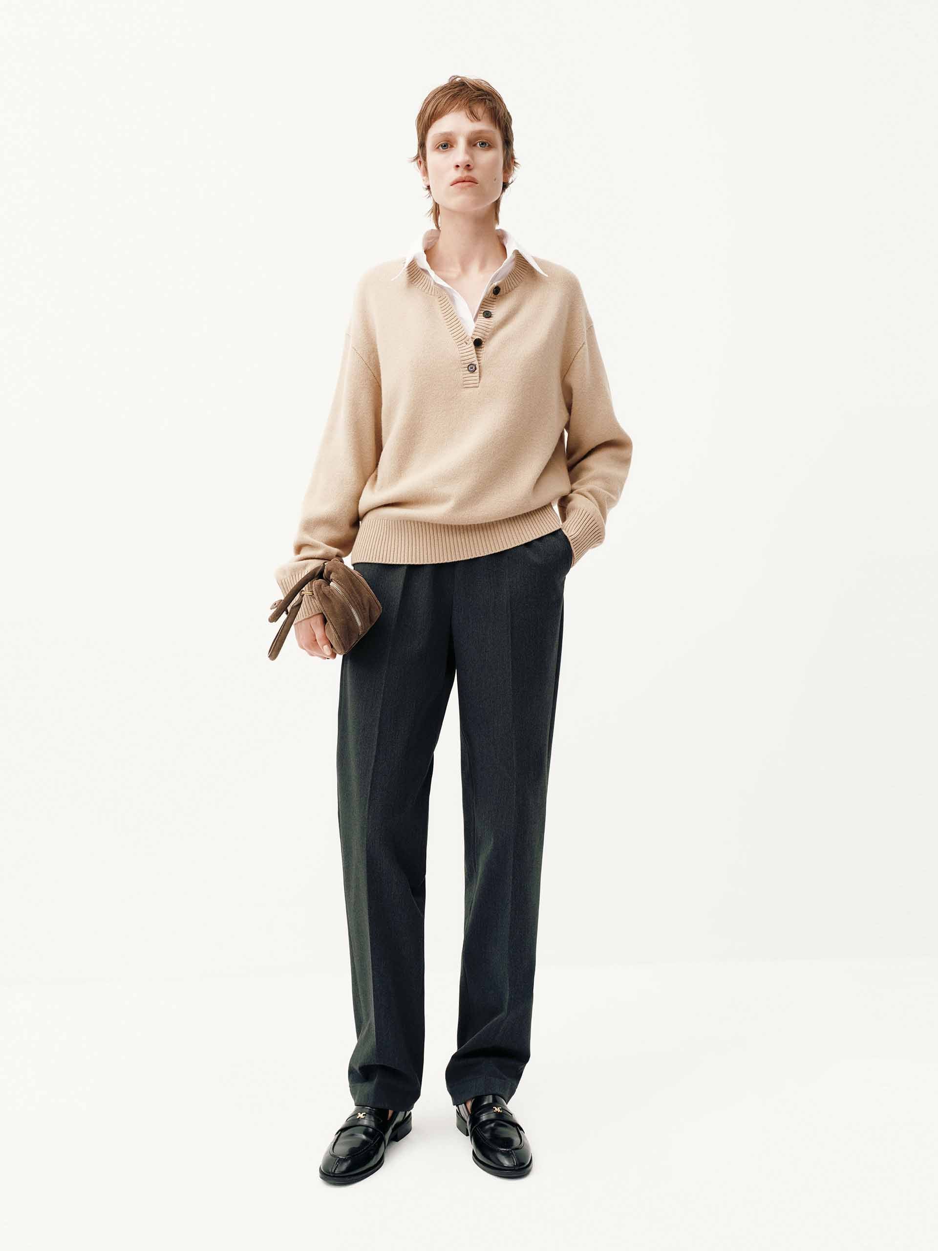 Pressed Creases Drawstring Trousers