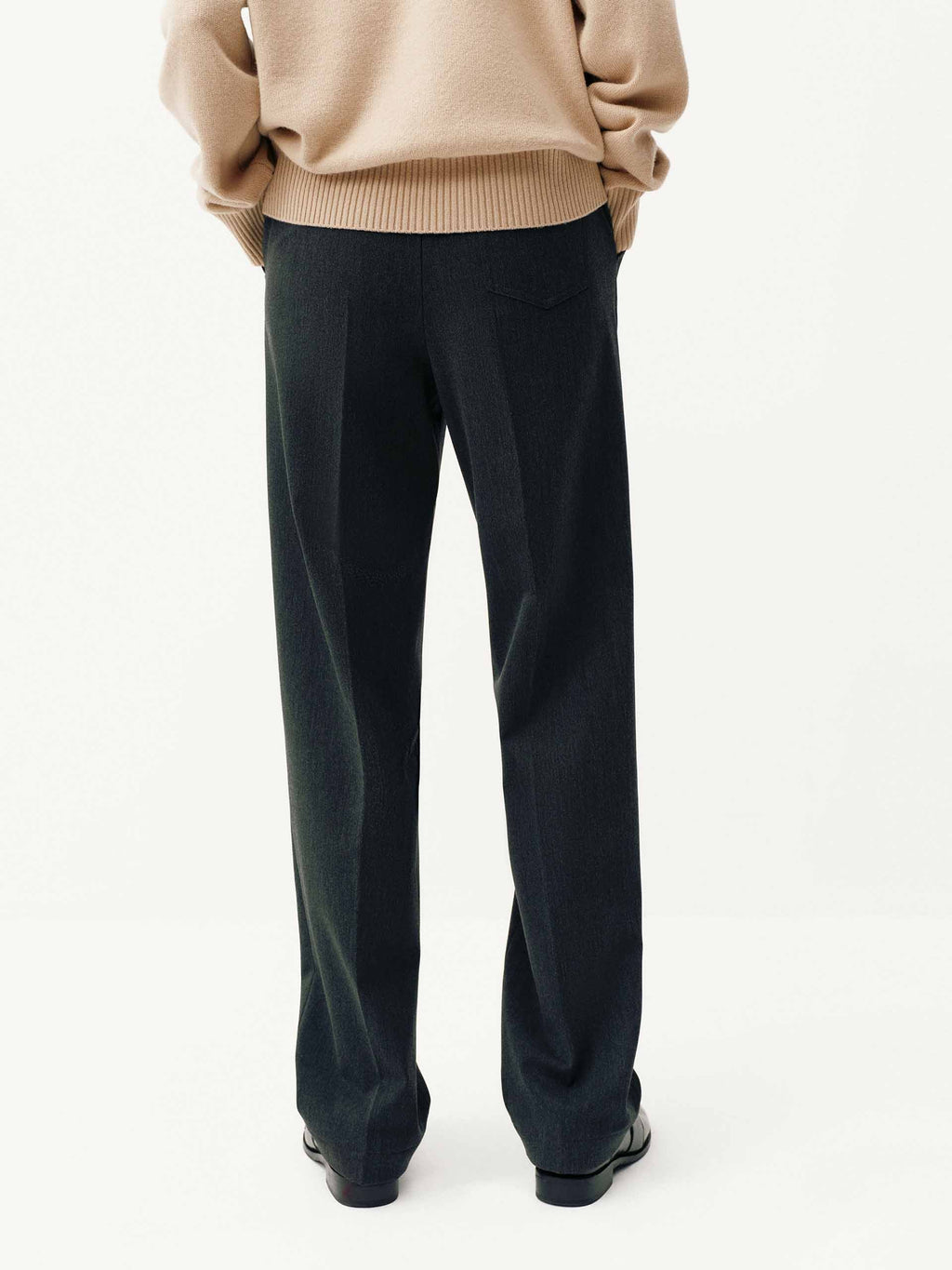 Pressed Creases Drawstring Trousers