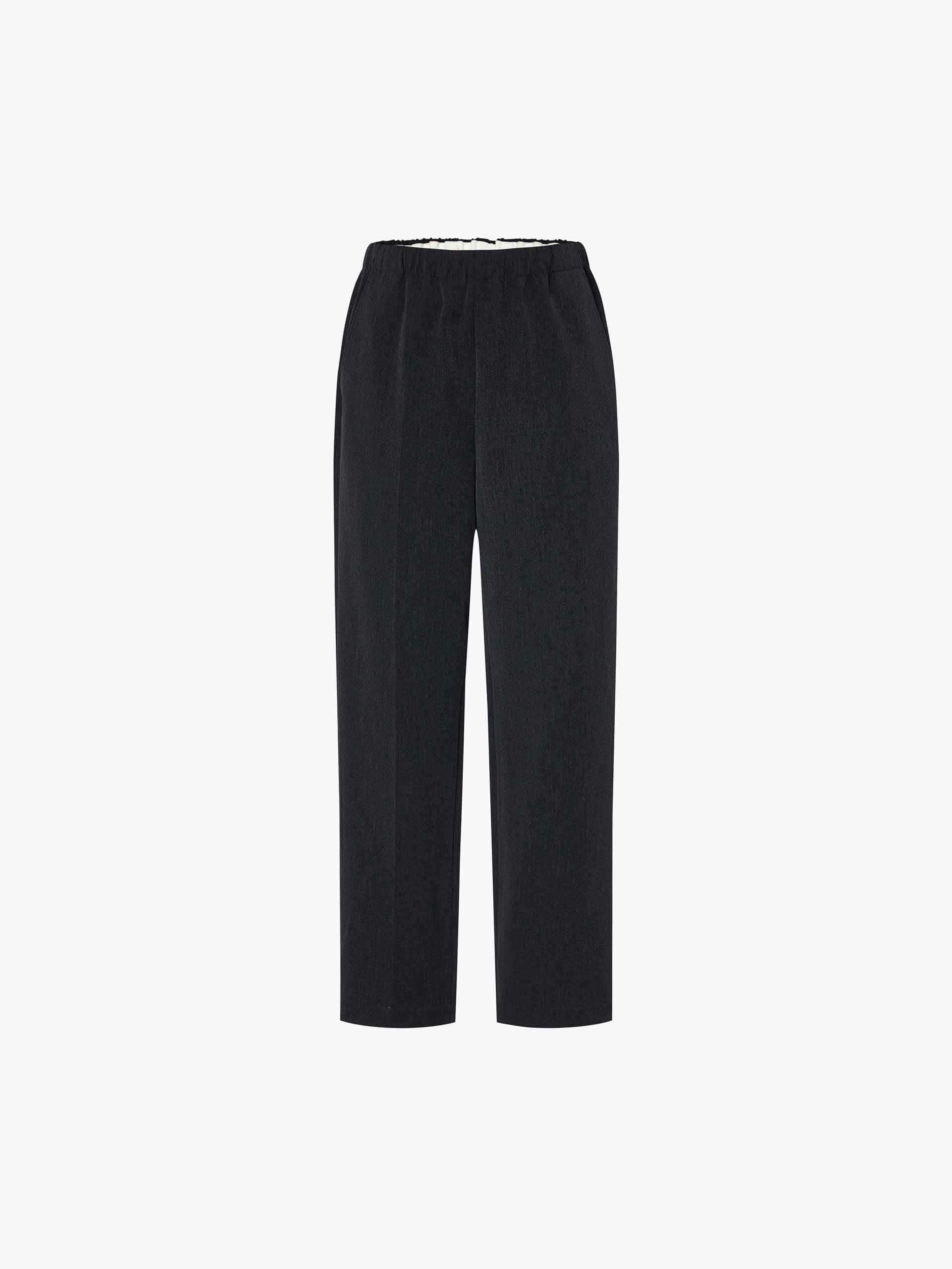 Pressed Creases Drawstring Trousers