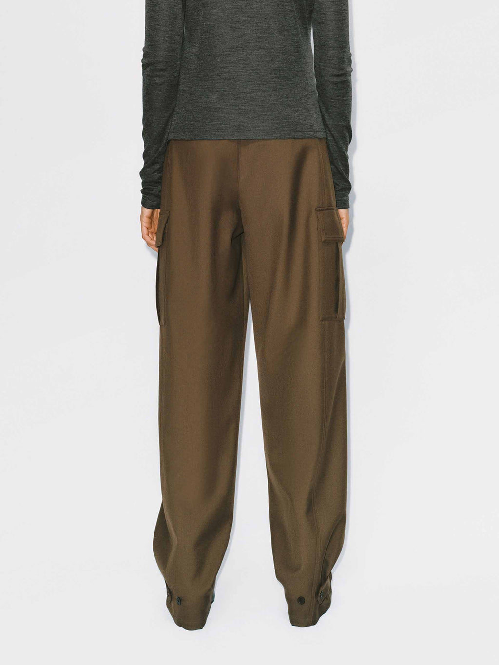 Barrel Leg Cargo Trousers