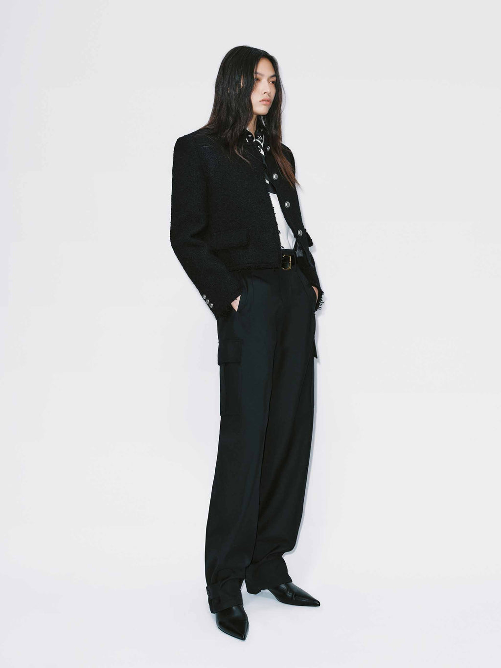 Barrel Leg Cargo Trousers