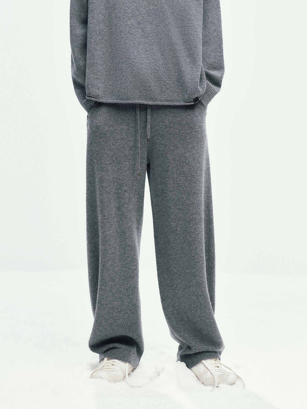 Wool Cashmere Barrel Pants